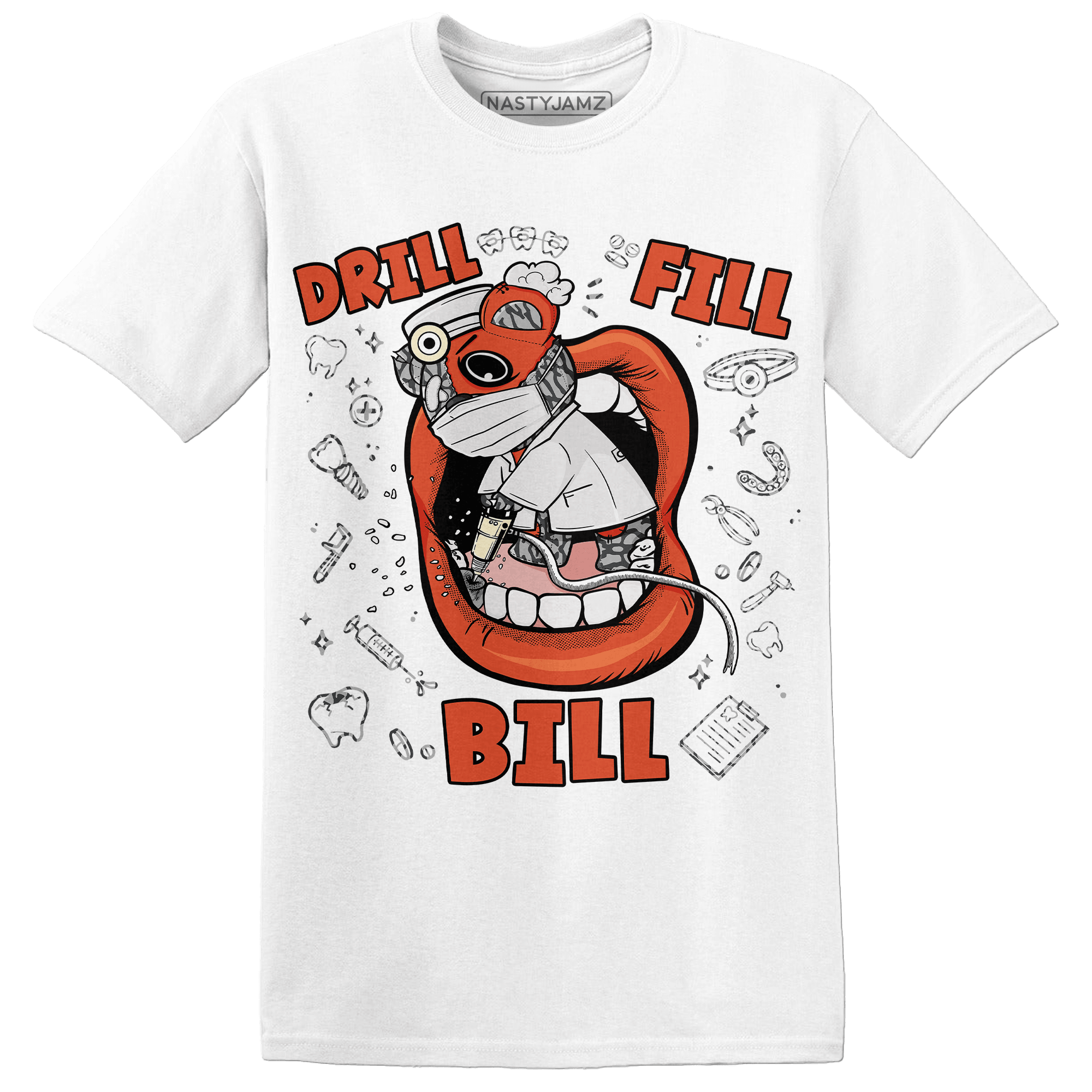 Georgia Peach 3s T Shirt Match BER The Dentist - NastyJamz