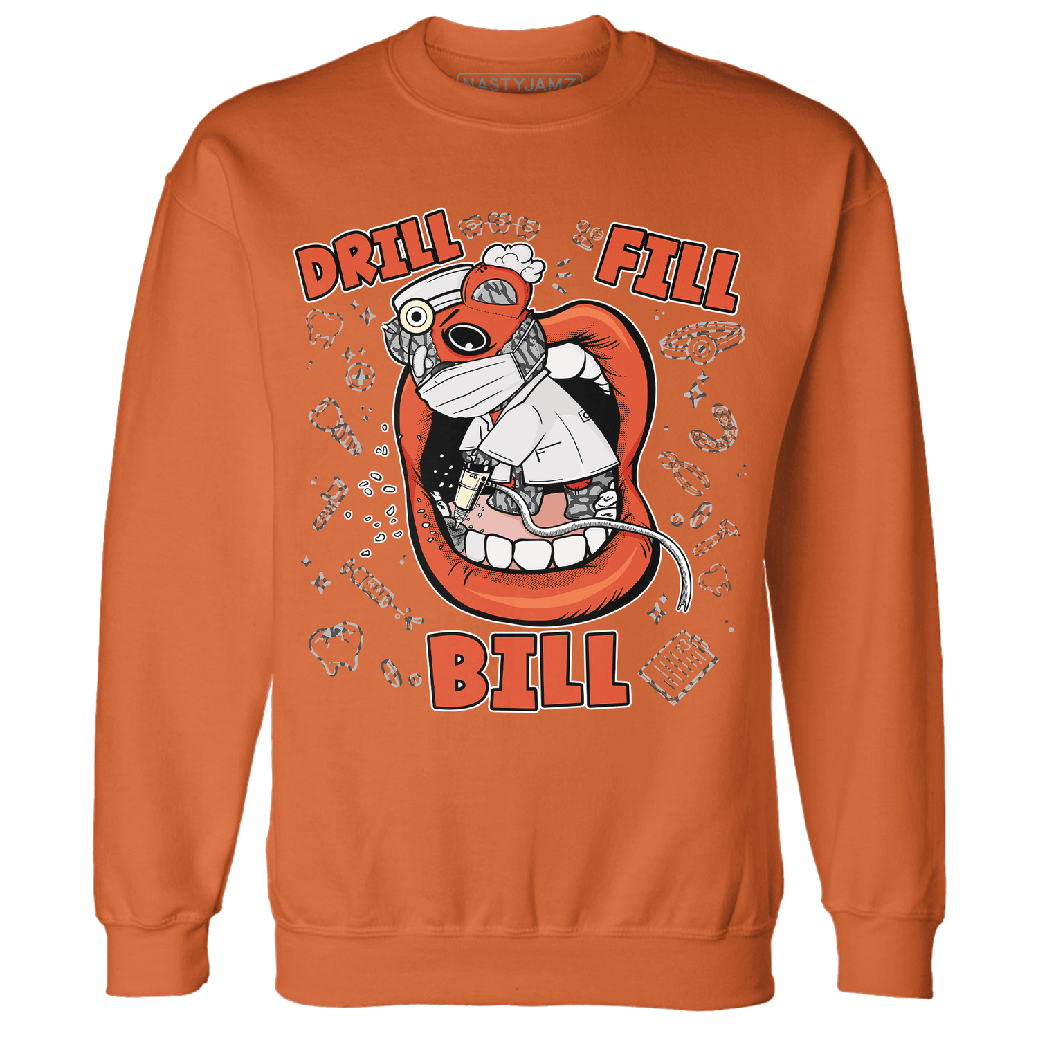 Georgia Peach 3s Sweatshirt Match BER The Dentist - NastyJamz
