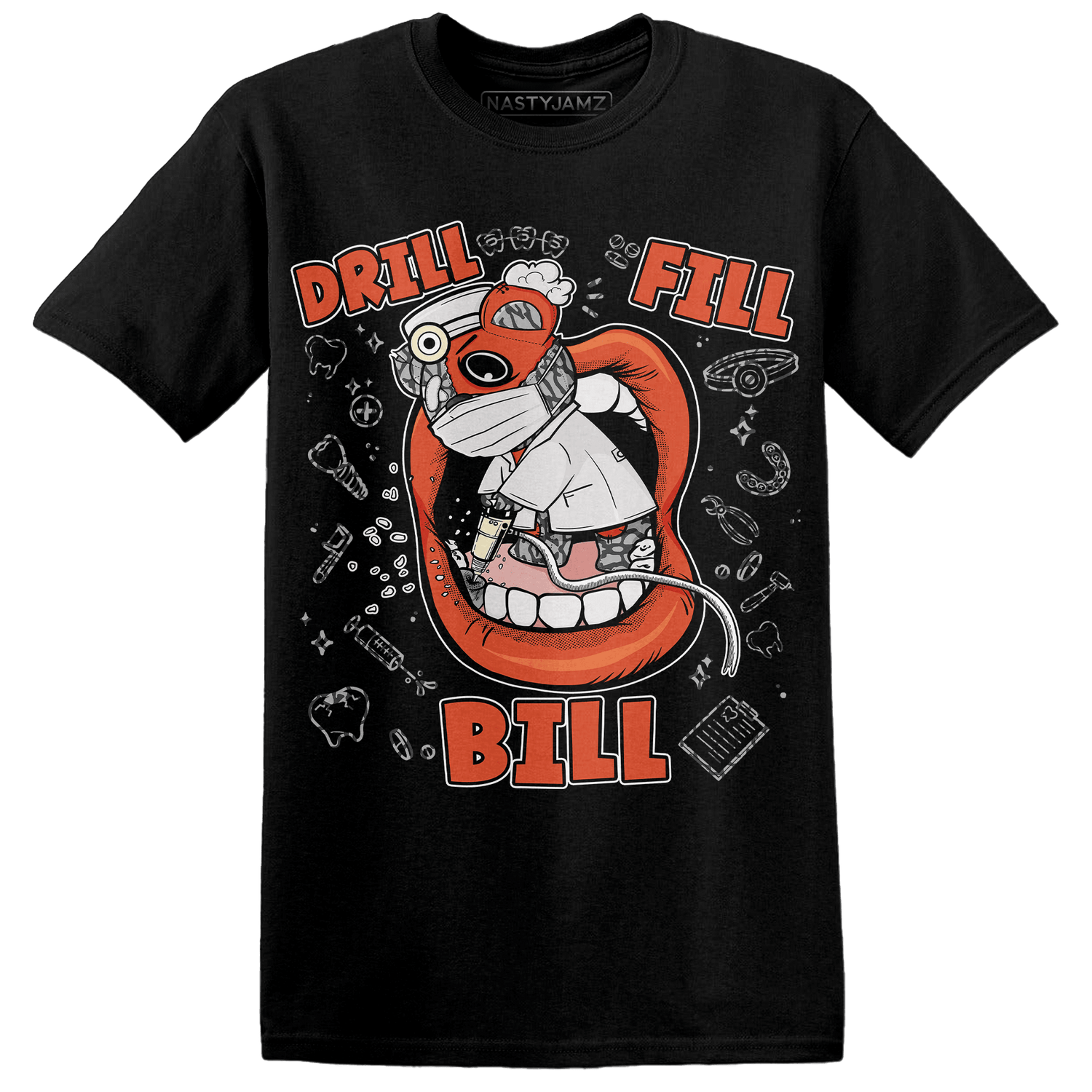 Georgia Peach 3s T Shirt Match BER The Dentist - NastyJamz