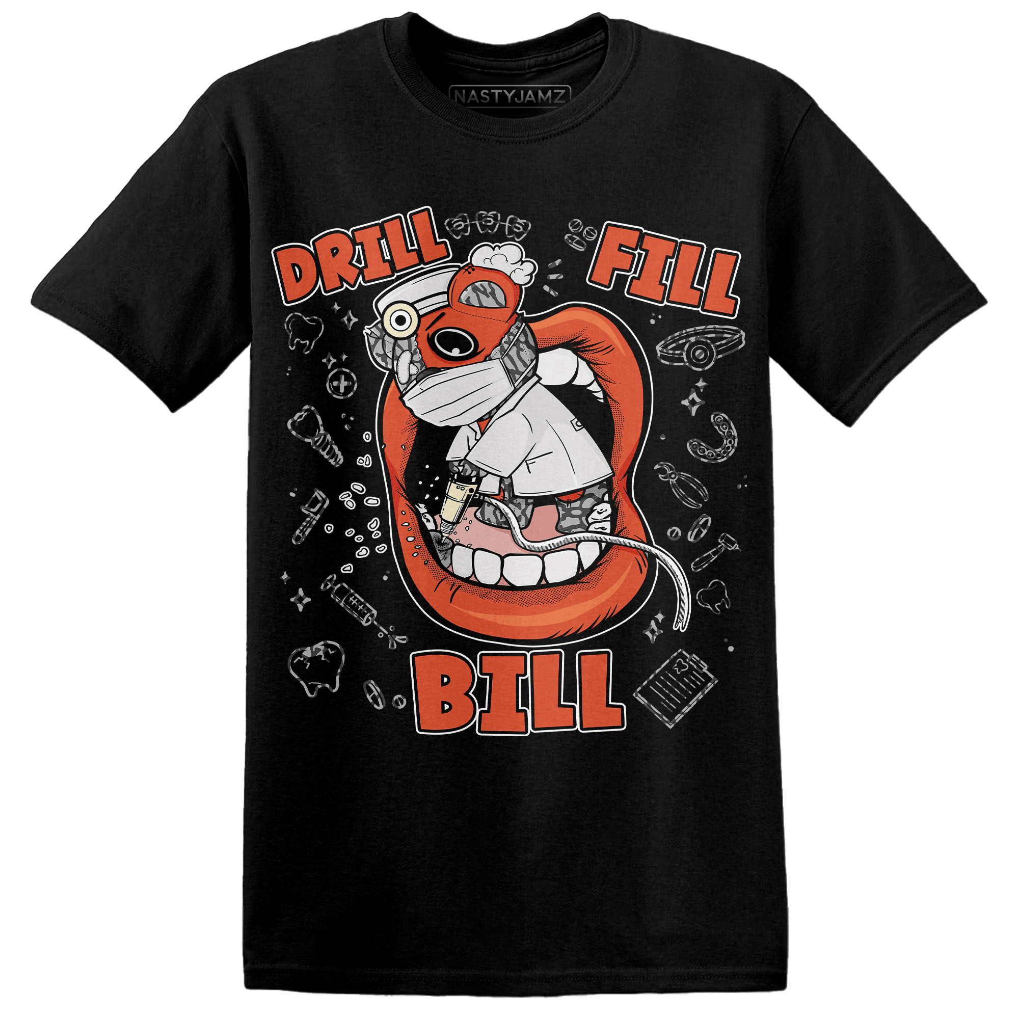 Georgia Peach 3s T Shirt Match BER The Dentist - NastyJamz