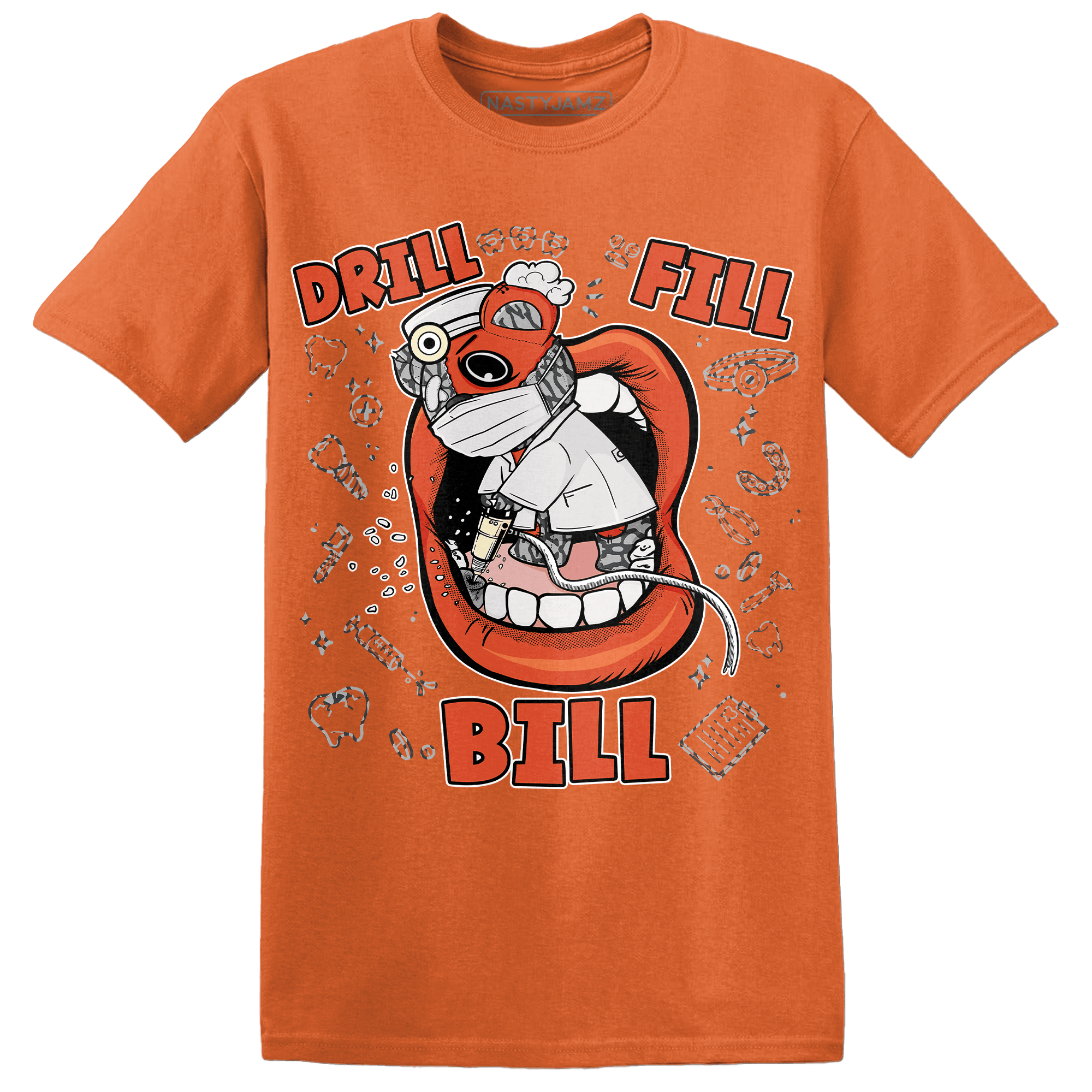 Georgia Peach 3s T Shirt Match BER The Dentist - NastyJamz