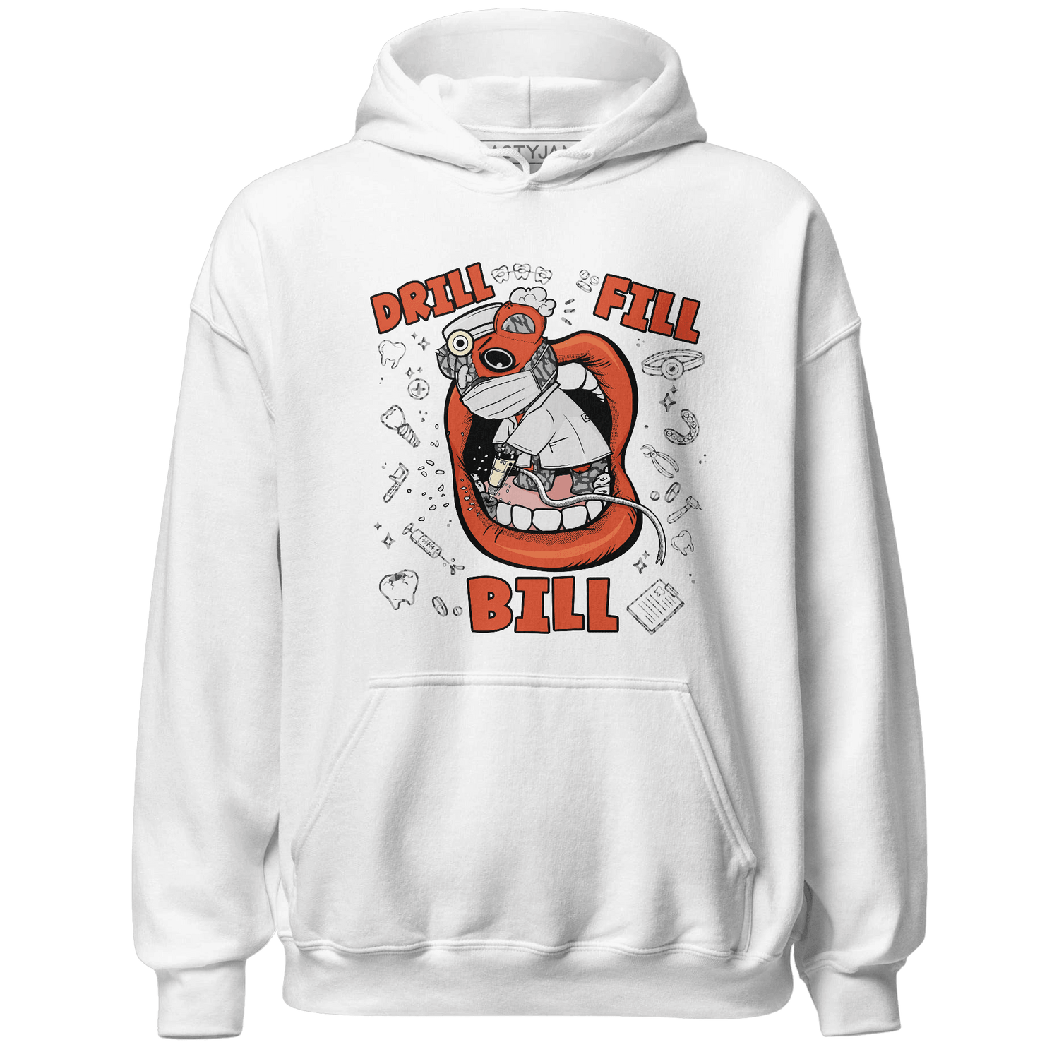 Georgia Peach 3s Hoodie Match BER The Dentist - NastyJamz