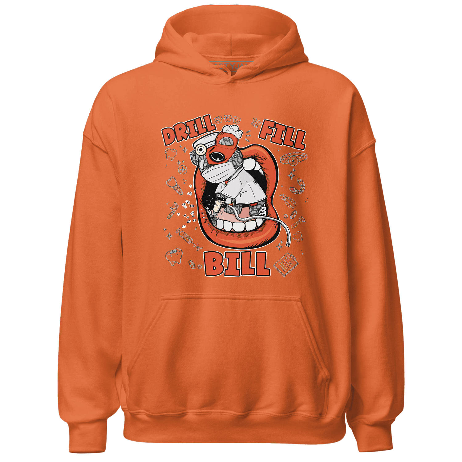 Georgia Peach 3s Hoodie Match BER The Dentist - NastyJamz