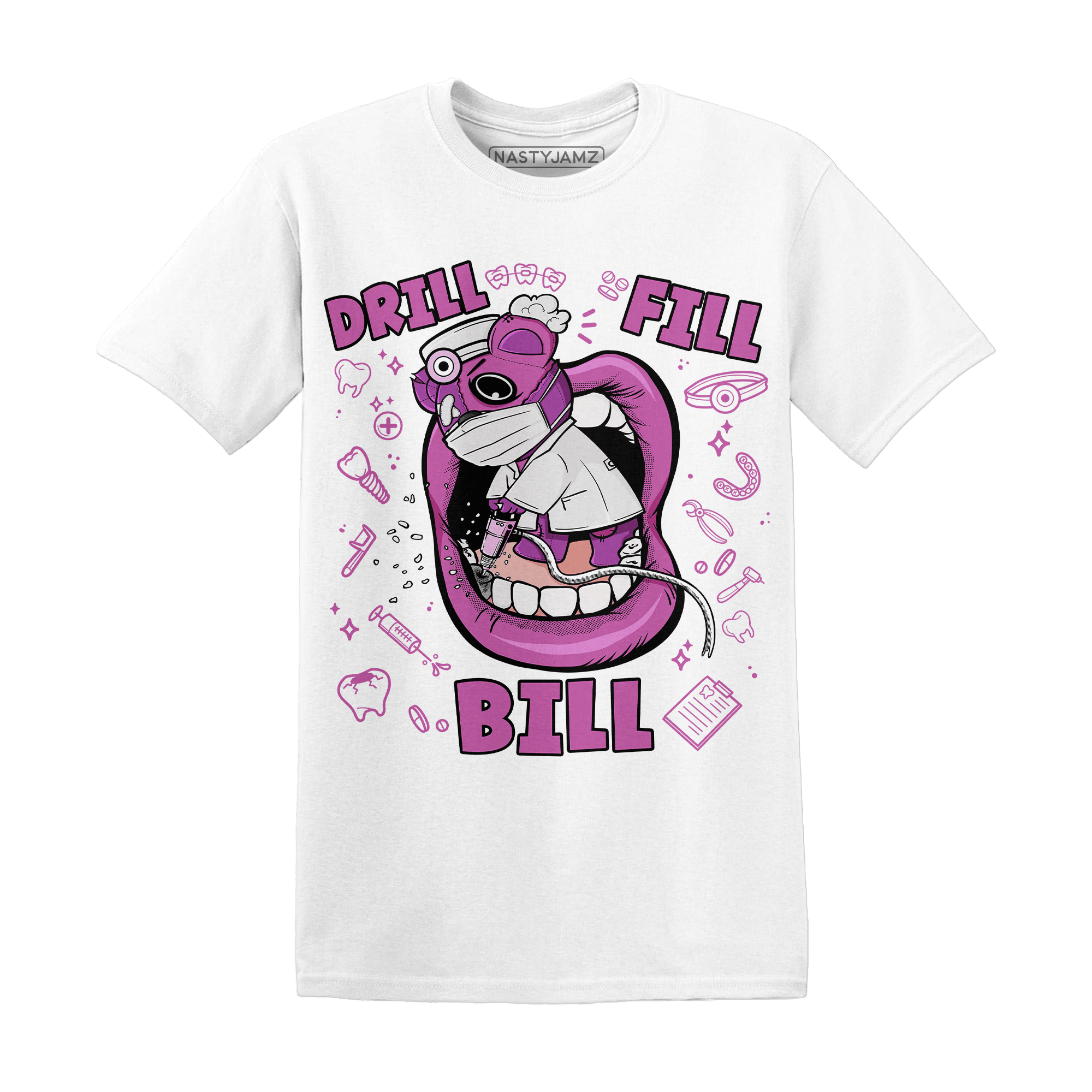 GS Hyper Violet 4s T Shirt Match BER The Dentist - NastyJamz