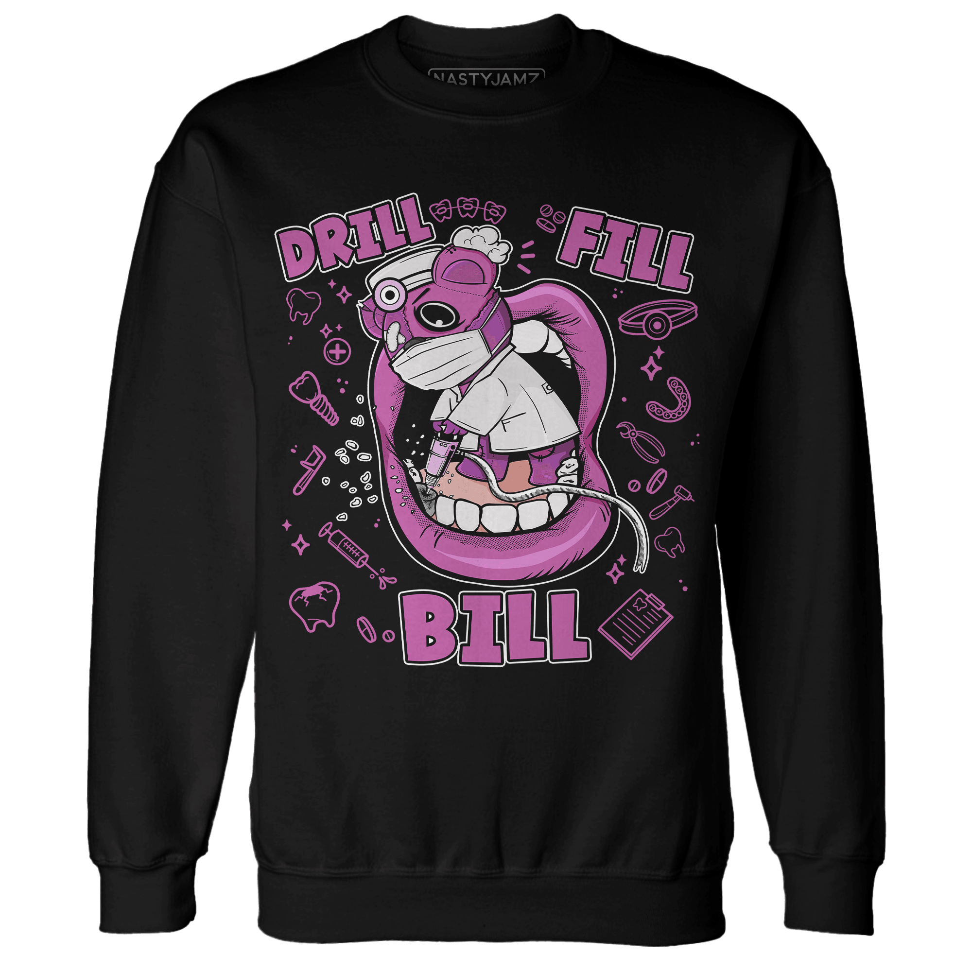 GS Hyper Violet 4s Sweatshirt Match BER The Dentist - NastyJamz