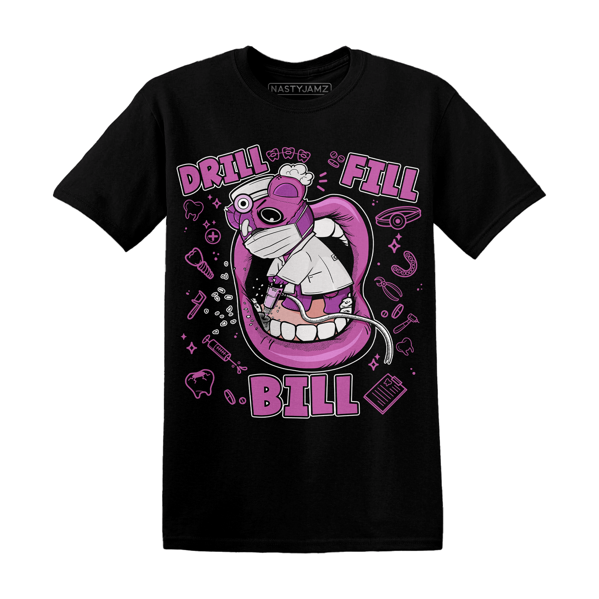 GS Hyper Violet 4s T Shirt Match BER The Dentist - NastyJamz