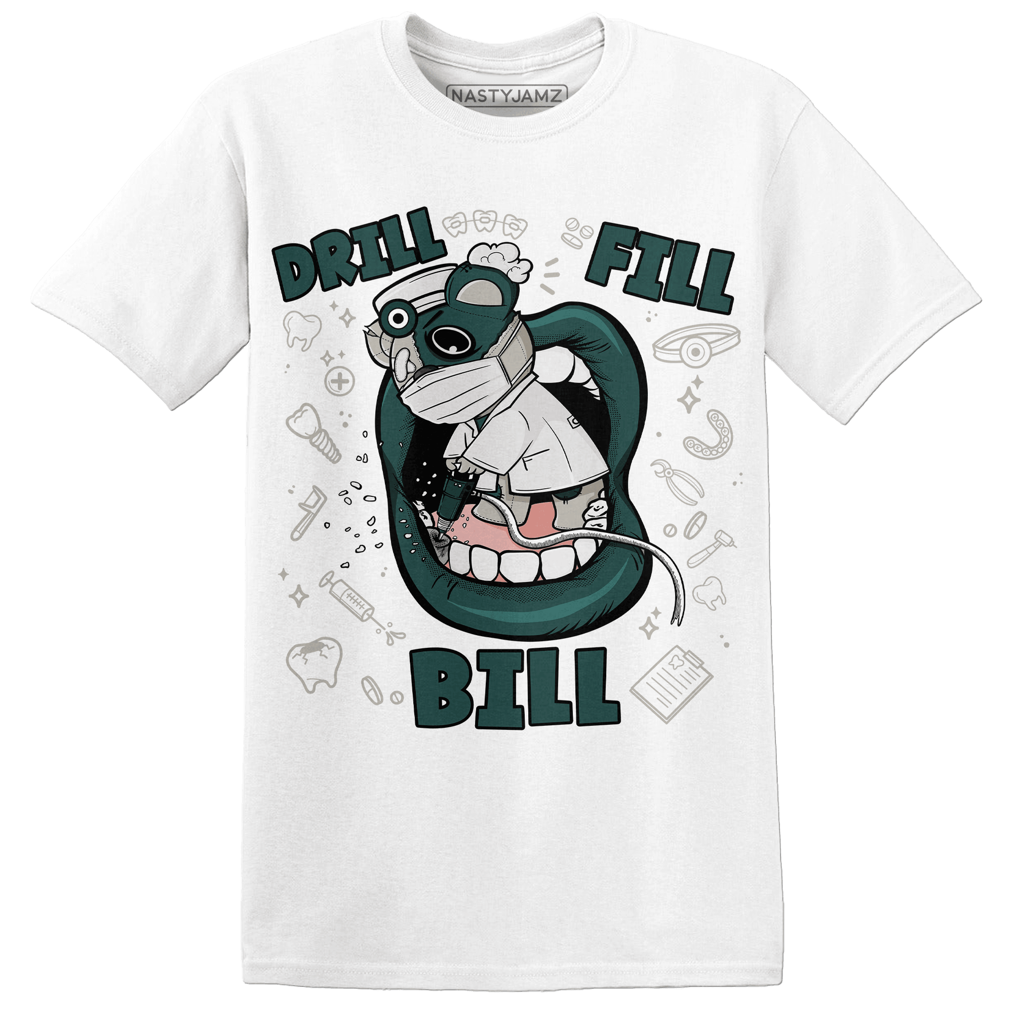 Oxidized Green 4s T Shirt Match BER The Dentist - NastyJamz