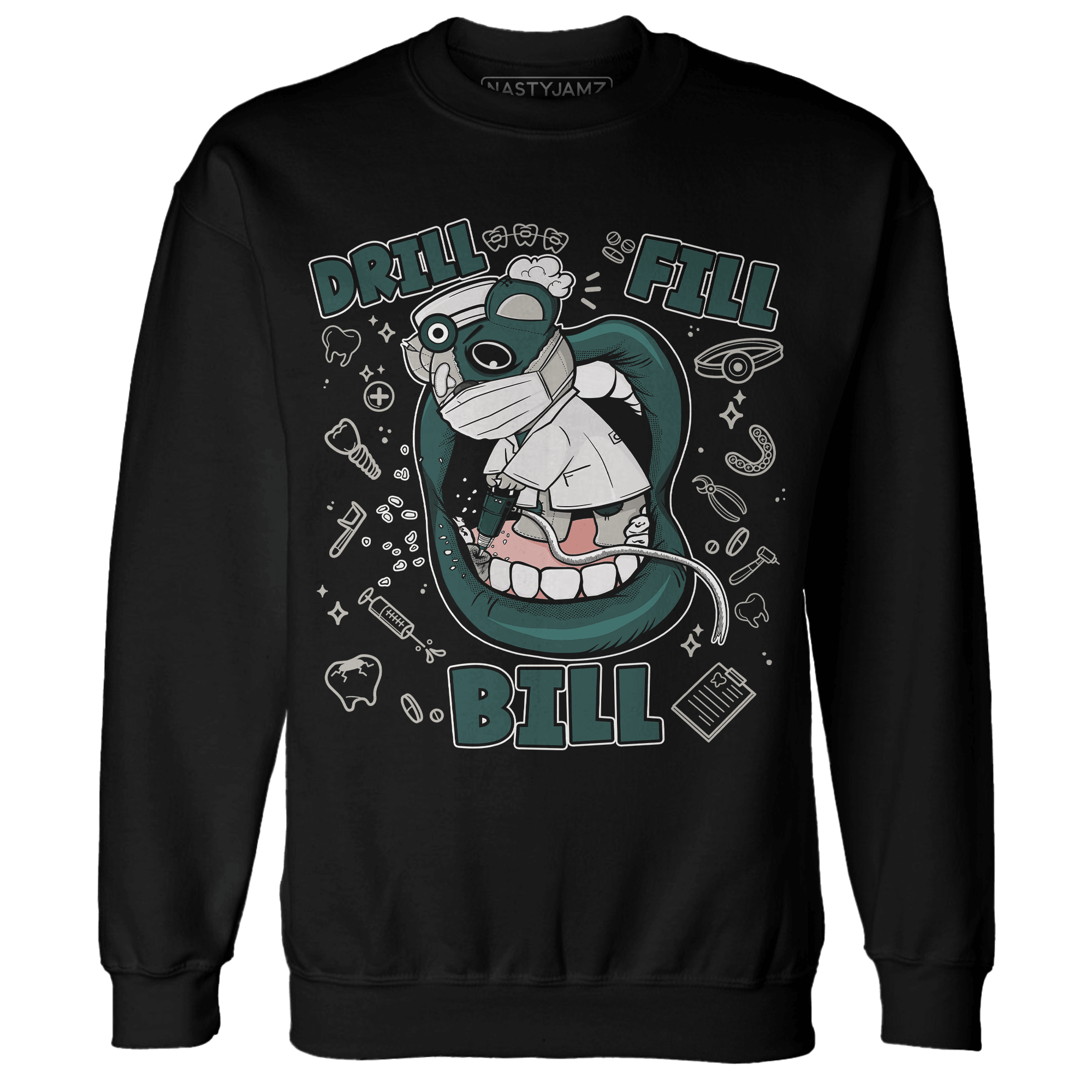 Oxidized Green 4s Sweatshirt Match BER The Dentist - NastyJamz