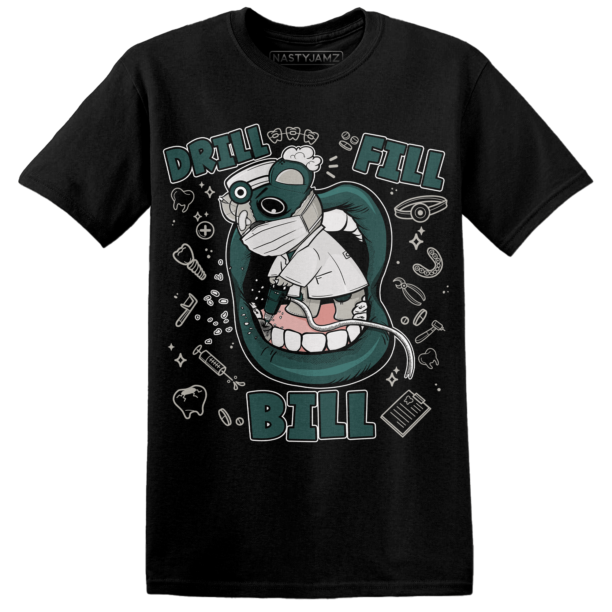 Oxidized Green 4s T Shirt Match BER The Dentist - NastyJamz