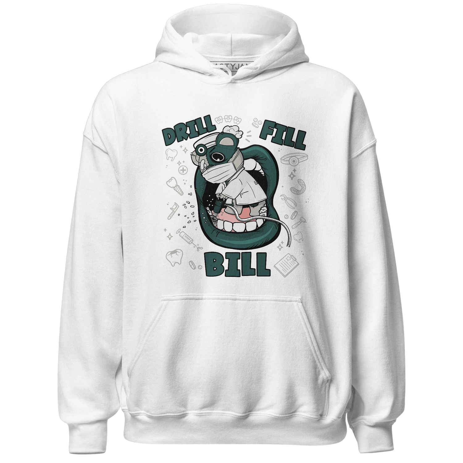 Oxidized Green 4s Hoodie Match BER The Dentist - NastyJamz