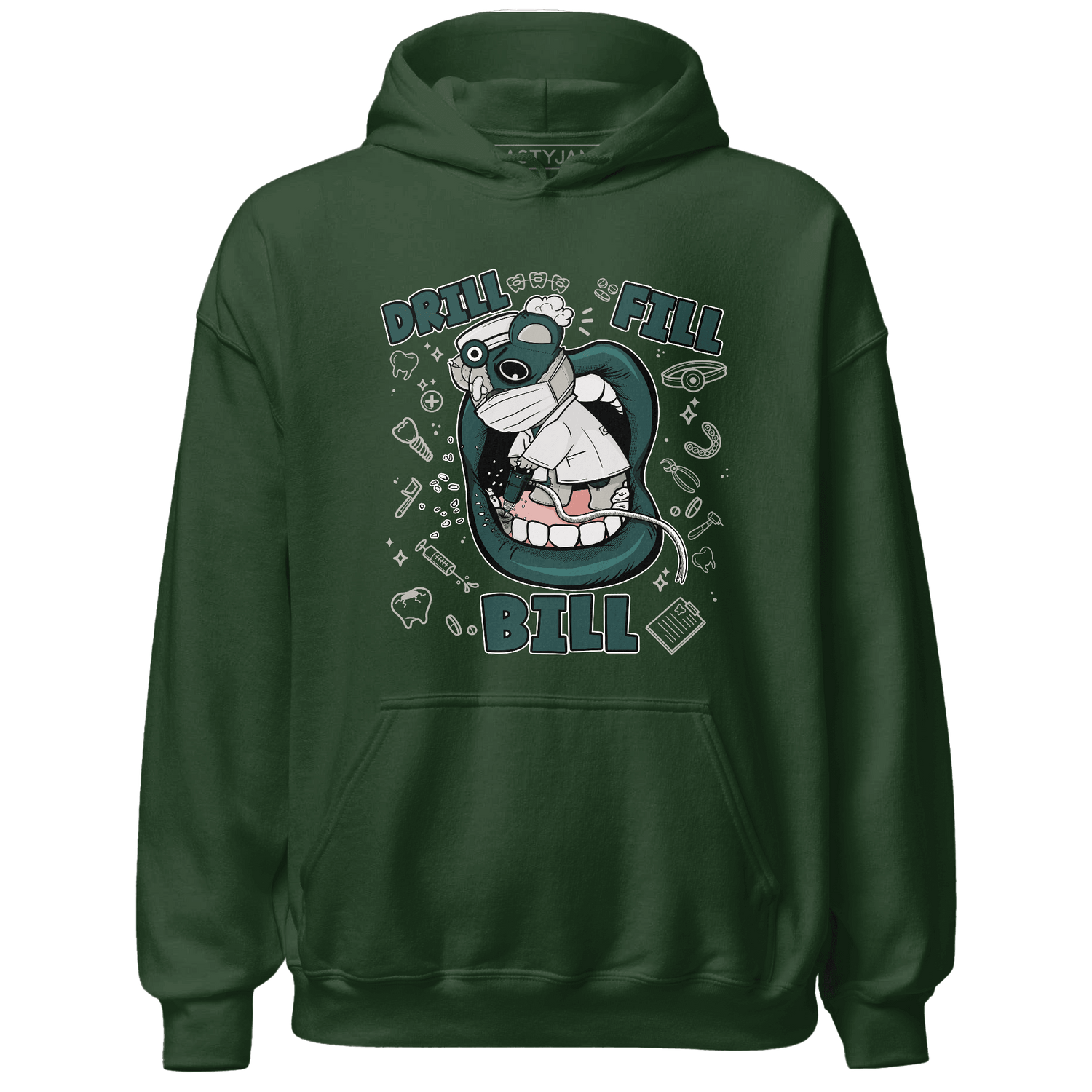 Oxidized Green 4s Hoodie Match BER The Dentist - NastyJamz