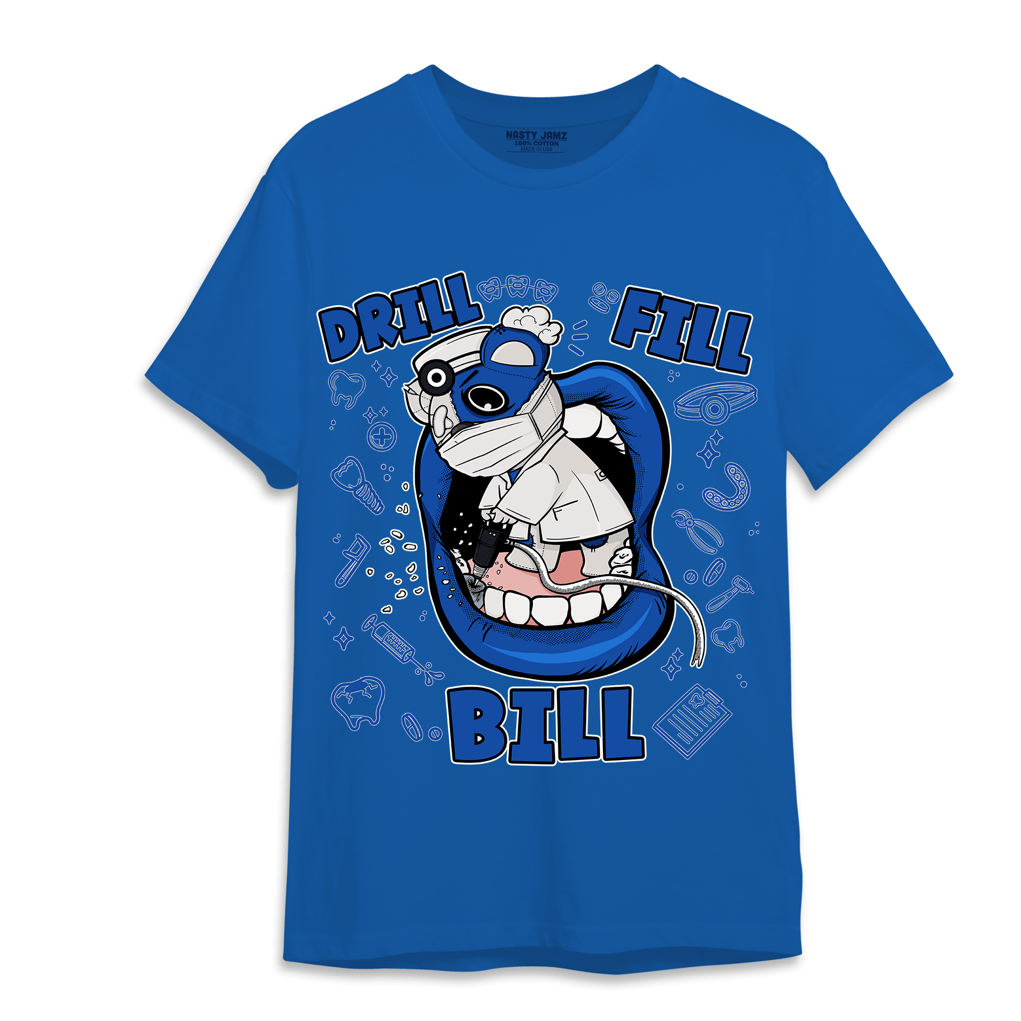 Air Max 1 86 Royal T Shirt Match BER The Dentist - NastyJamz