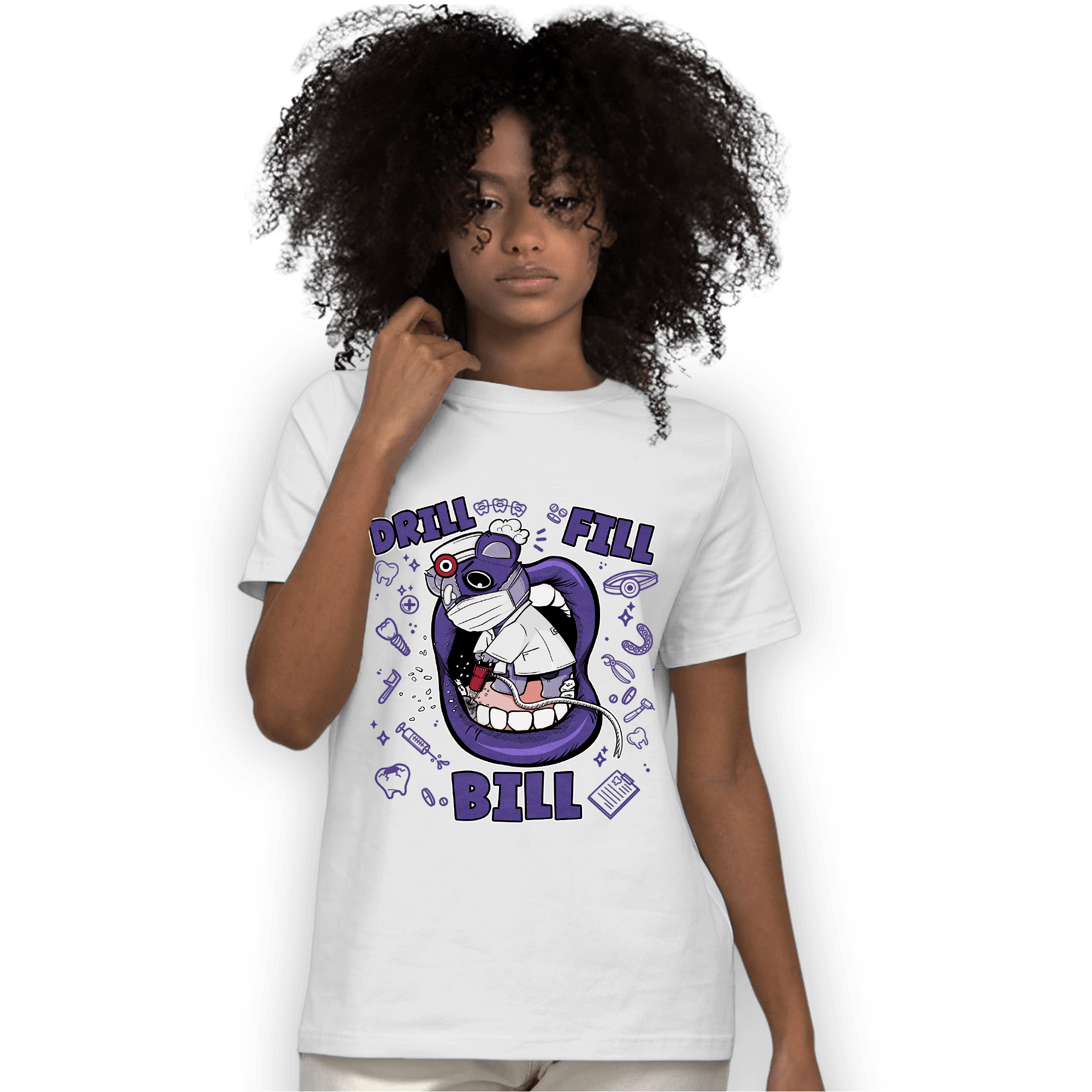 Dunk Low Plum T Shirt Match BER The Dentist - NastyJamz