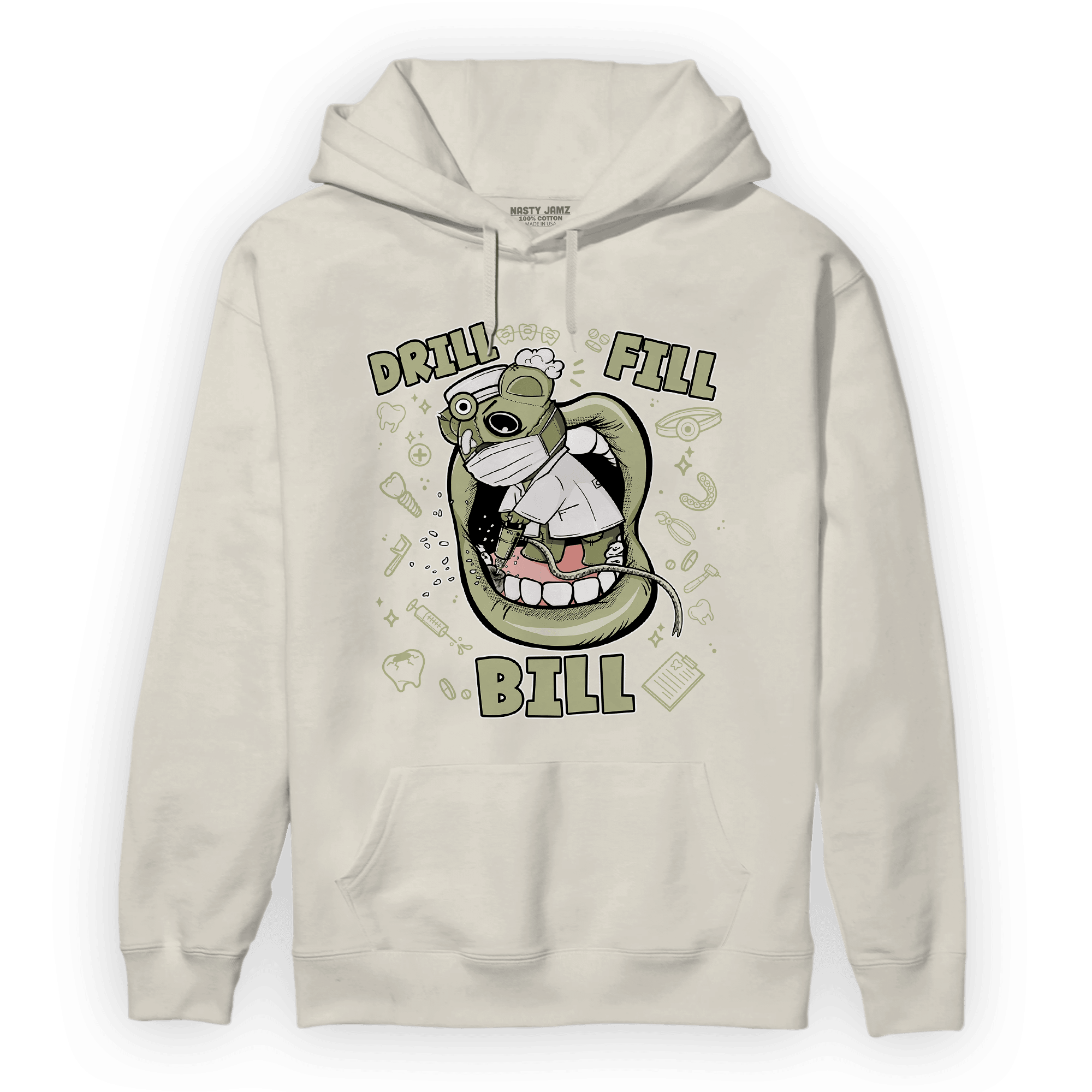 Yeezy Slide Resin Hoodie Match BER The Dentist - NastyJamz