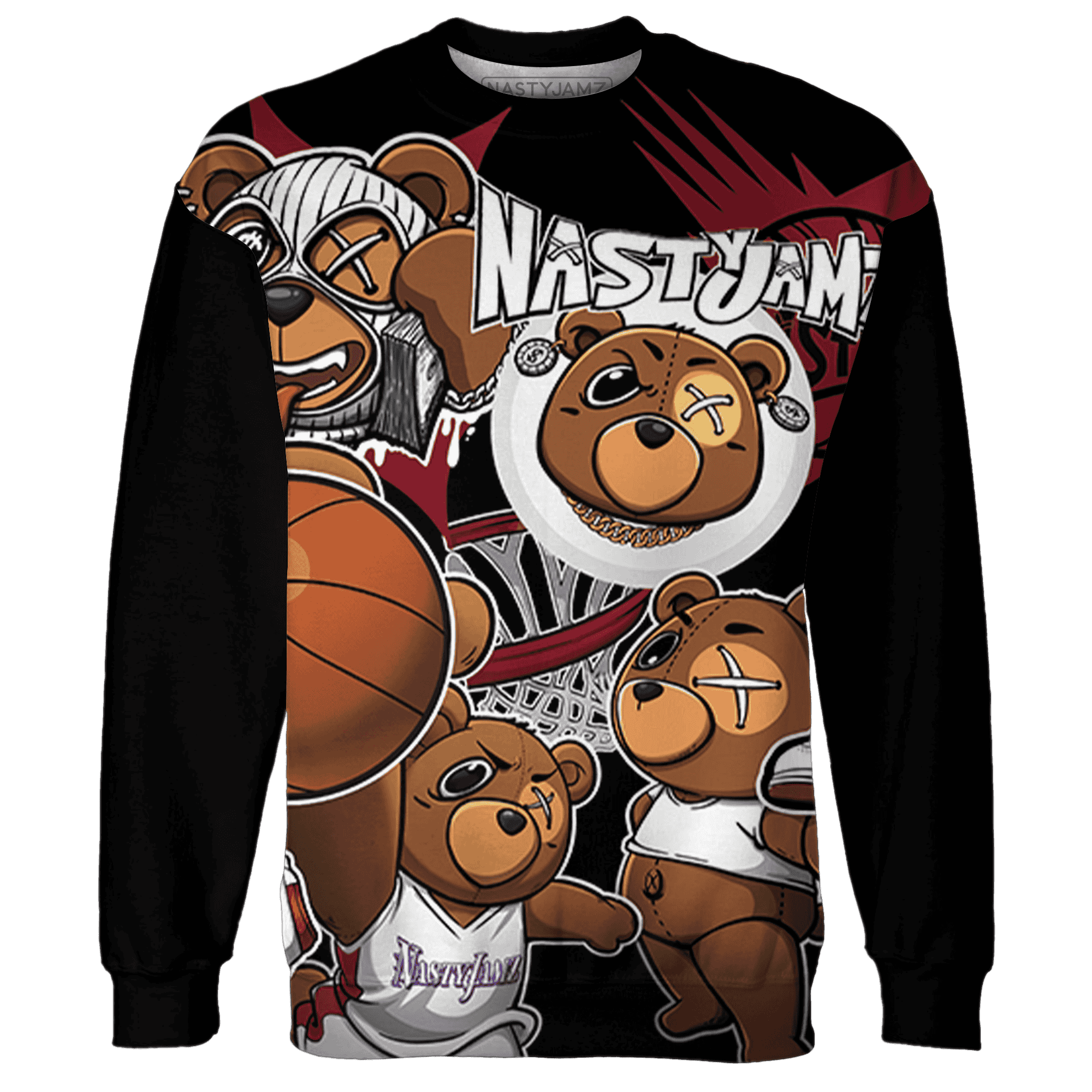 High 85 Metallic Burgundy 1s Sweatshirt Match BER Wallpapers 3D All-Over Print - NastyJamz