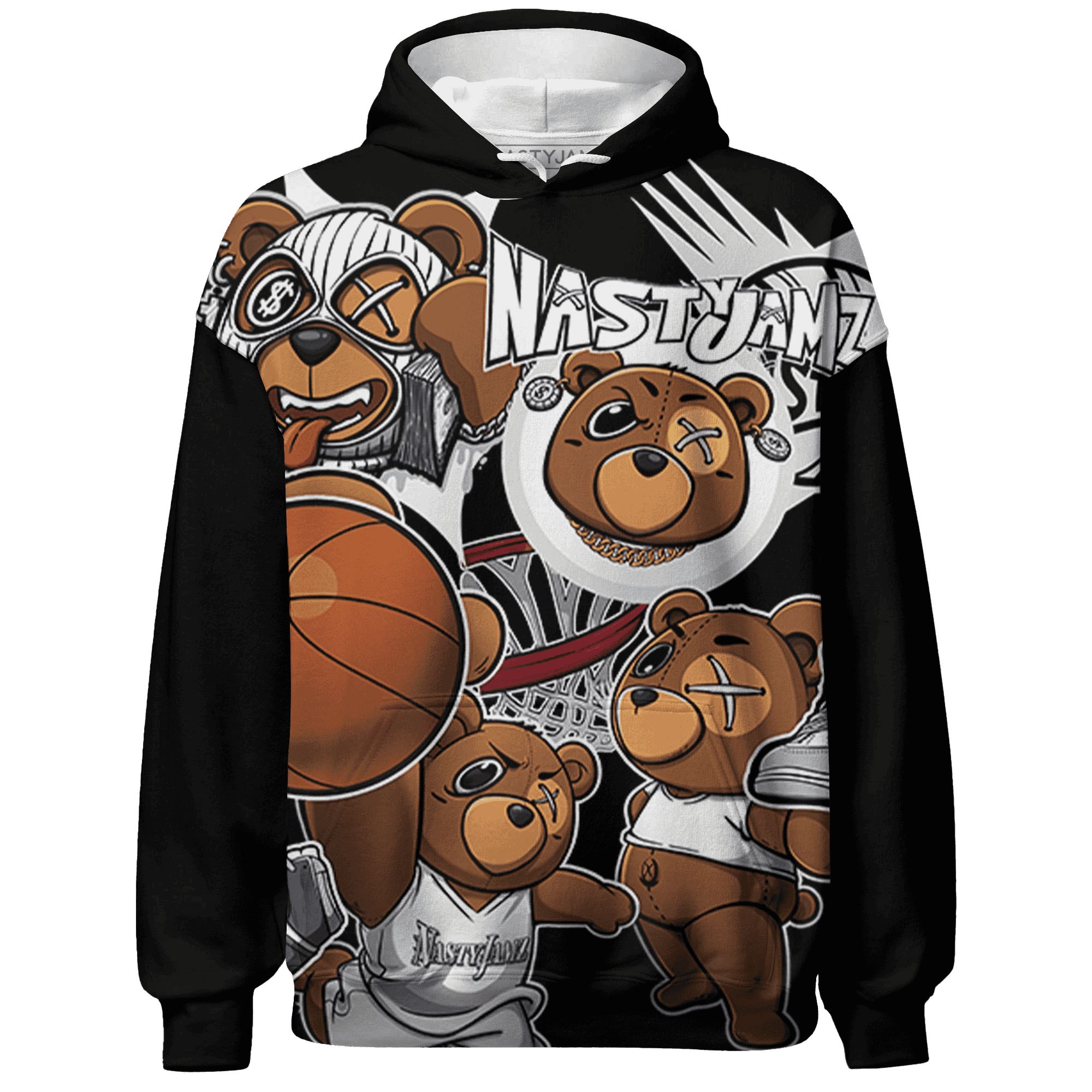 Mid Diffused Blue Grey 1s Hoodie Match BER Wallpapers 3D All-Over Print - NastyJamz