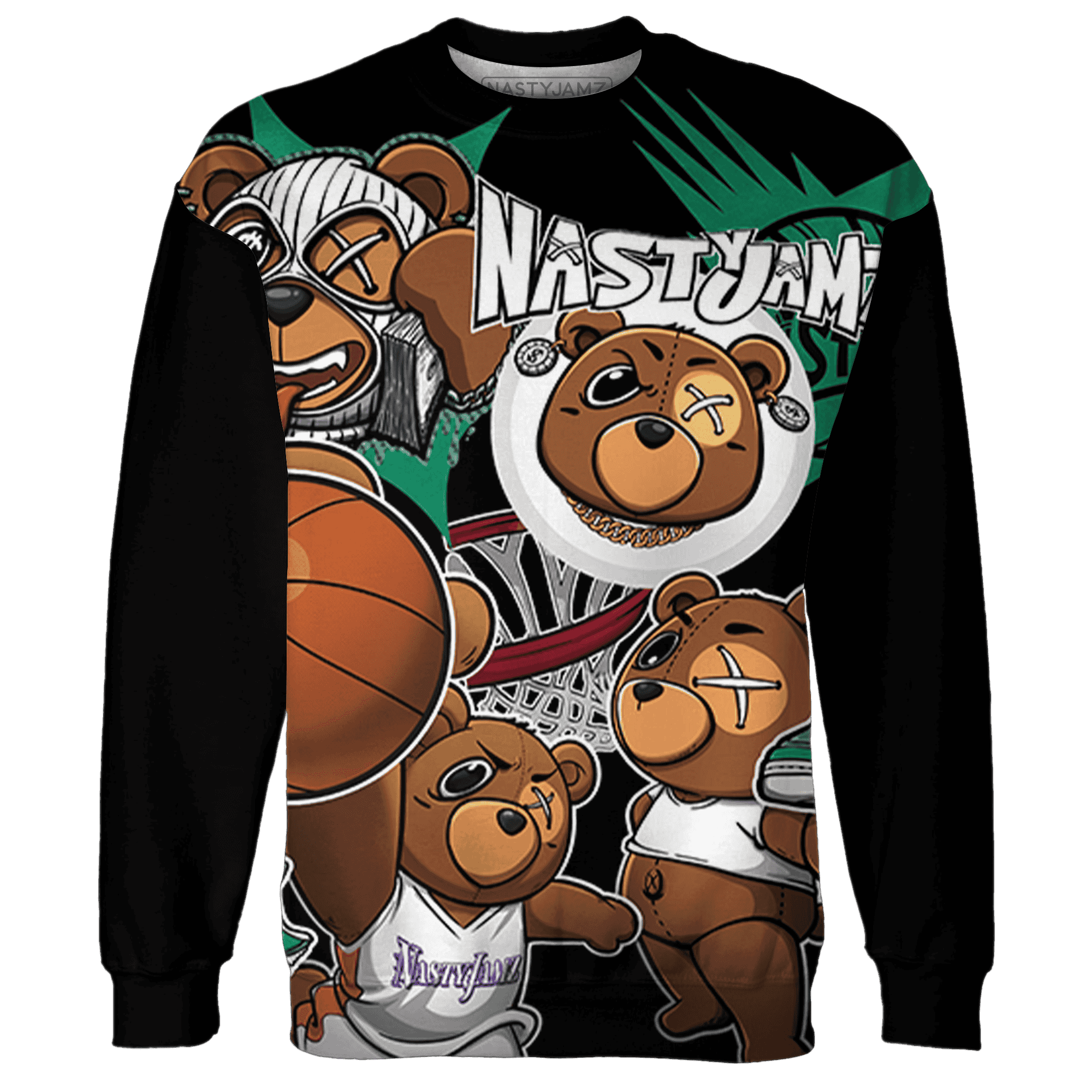 Nina CN Abney 3s Sweatshirt Match BER Wallpapers 3D All-Over Print - NastyJamz