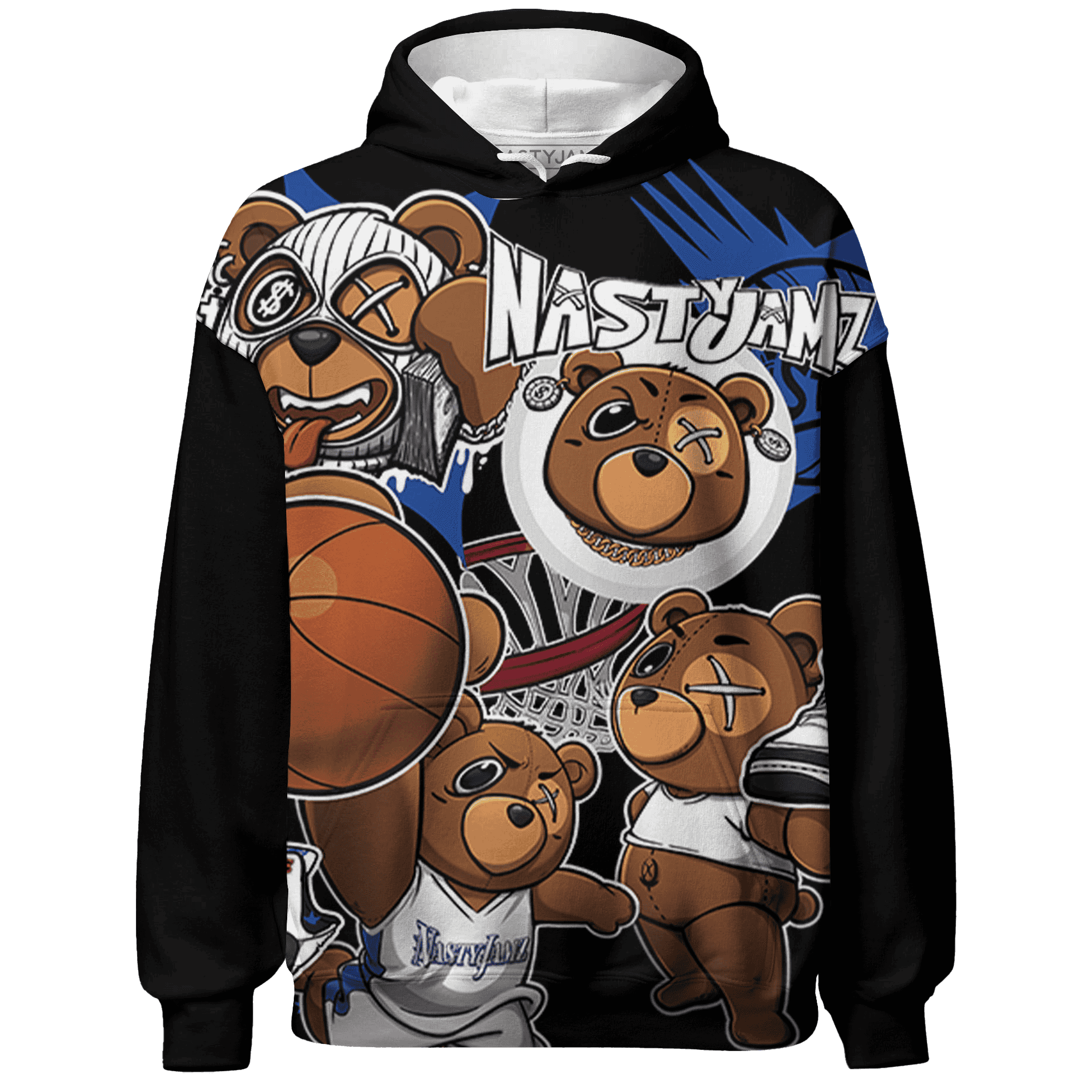 Quaiii 54 3s Hoodie Match BER Wallpapers 3D All-Over Print - NastyJamz