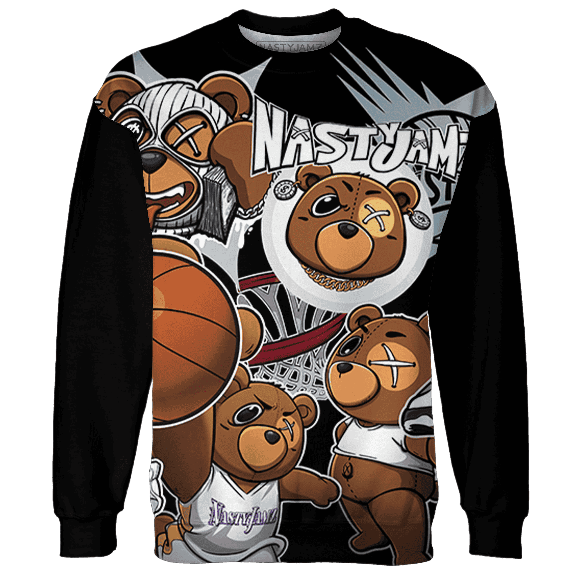 Blue Grey 13s Sweatshirt Match BER Wallpapers 3D All-Over Print - NastyJamz