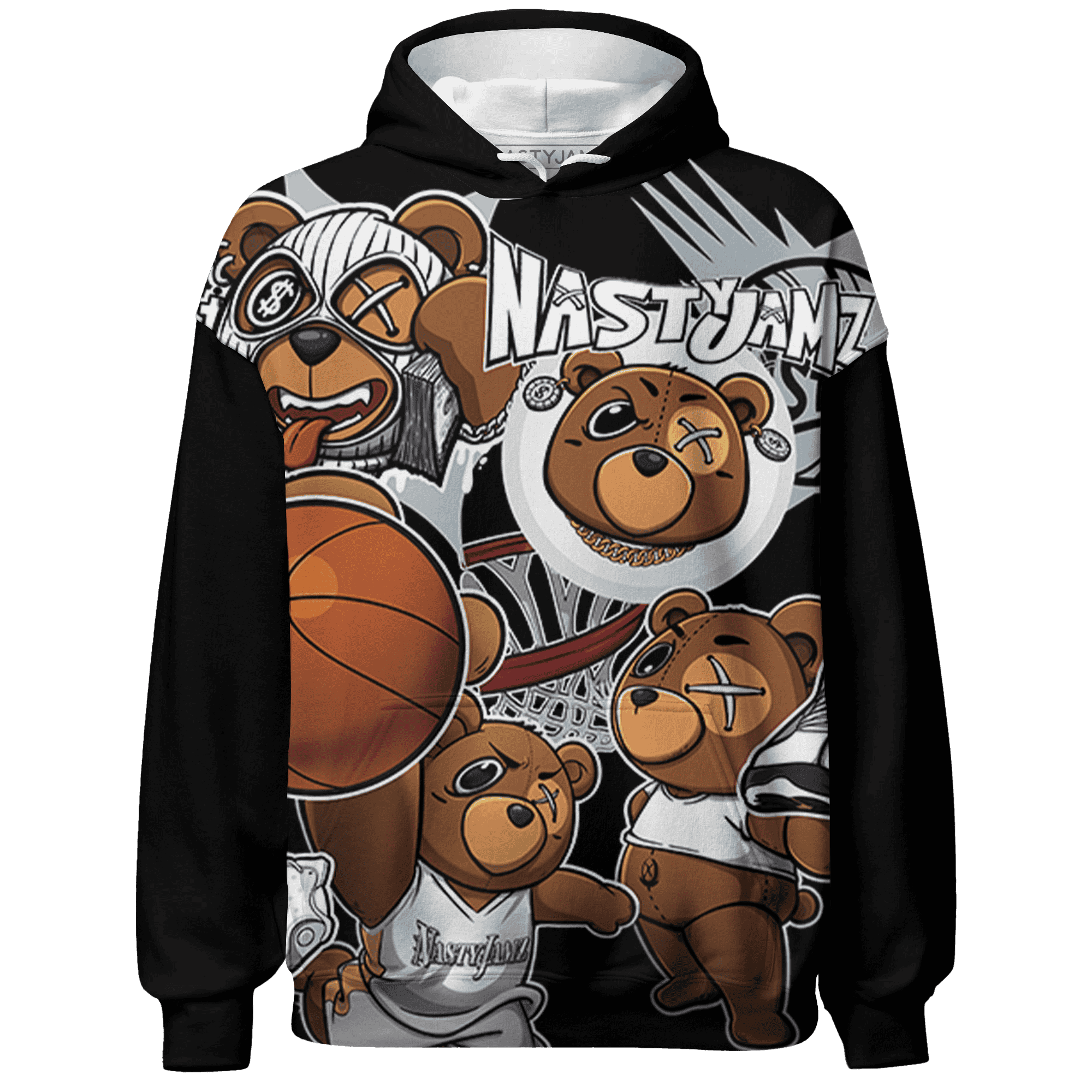 Blue Grey 13s Hoodie Match BER Wallpapers 3D All-Over Print - NastyJamz