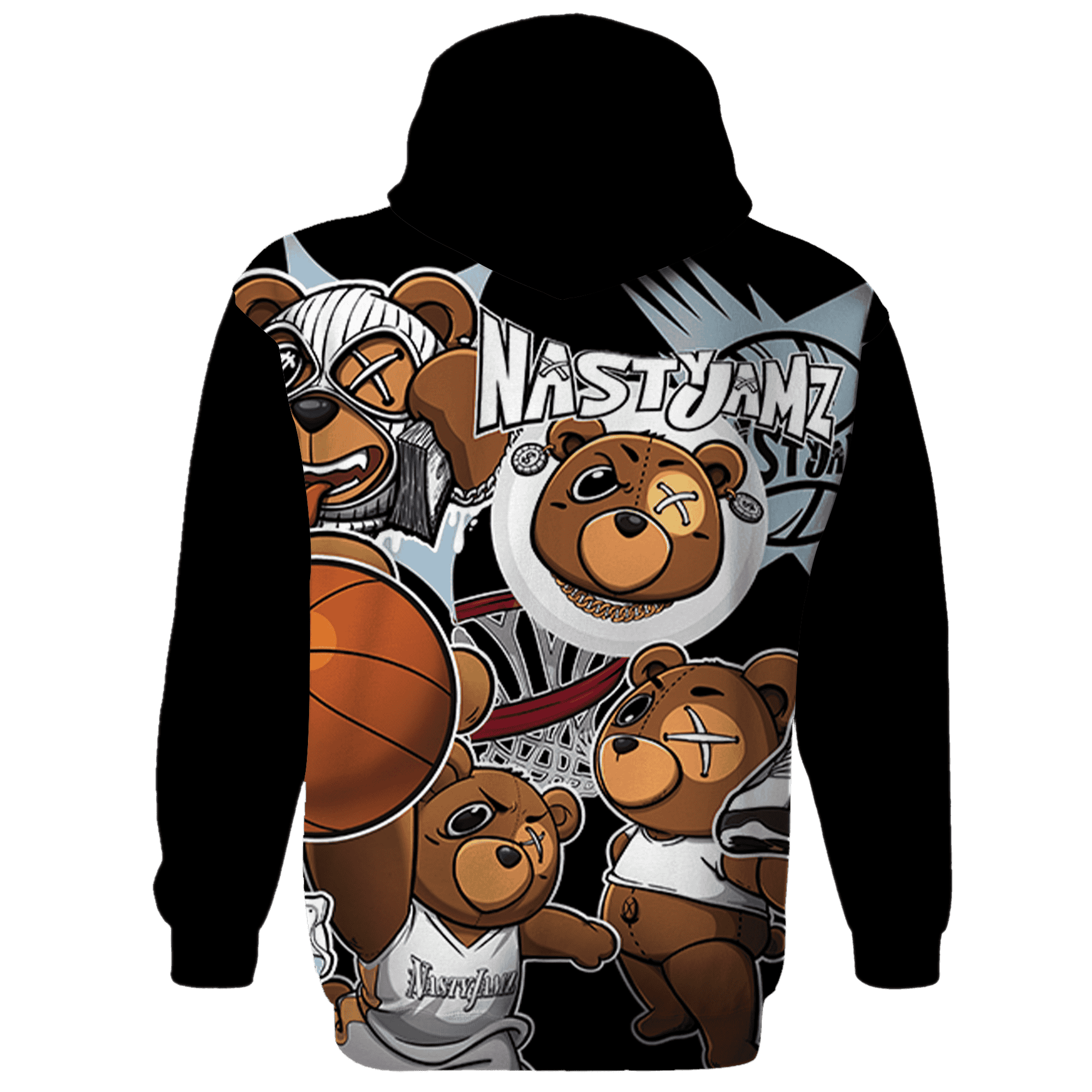 Blue Grey 13s Hoodie Match BER Wallpapers 3D All-Over Print - NastyJamz