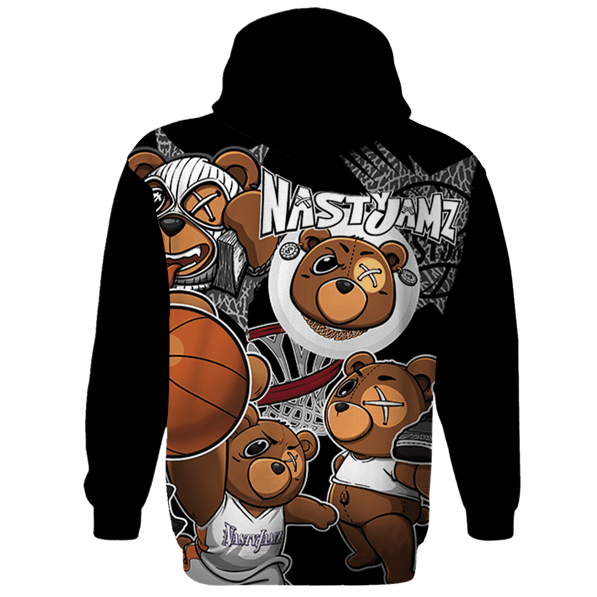 Fear Pack 3s Hoodie Match BER Wallpapers 3D All-Over Print - NastyJamz
