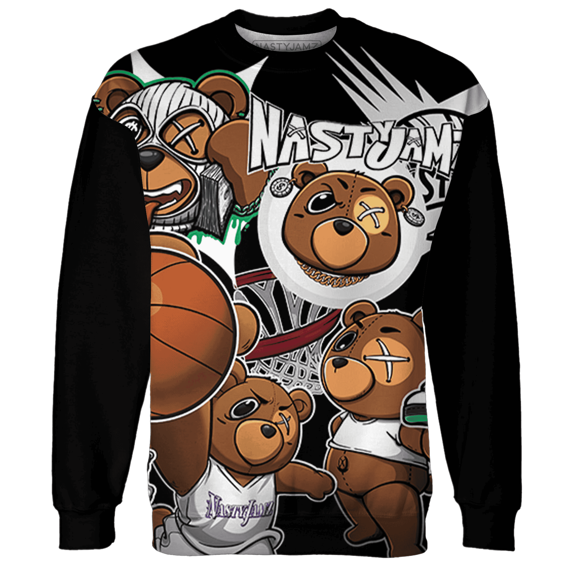 Lucky Green 5s Sweatshirt Match BER Wallpapers 3D All-Over Print - NastyJamz