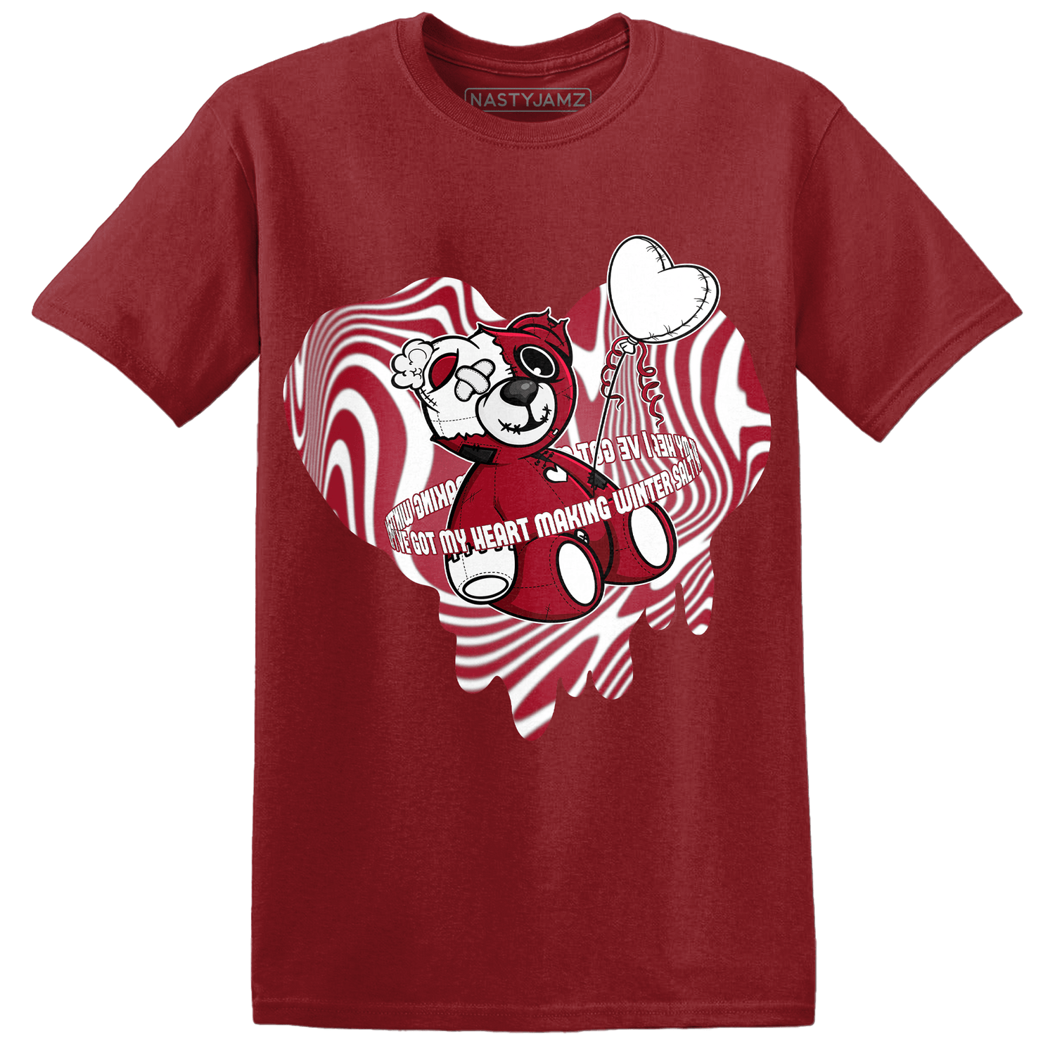 Retro Red Taxi 12s T Shirt Match BER Winter - NastyJamz