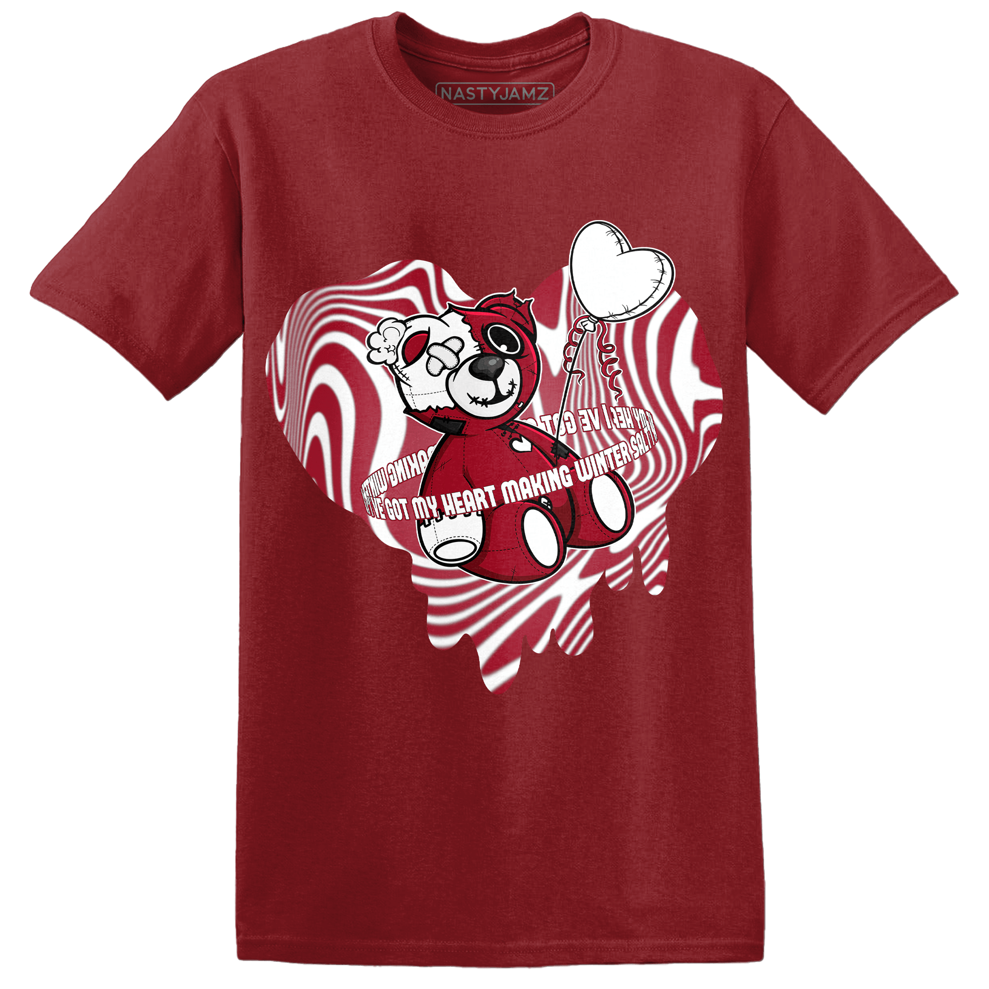 Retro Red Taxi 12s T Shirt Match BER Winter - NastyJamz