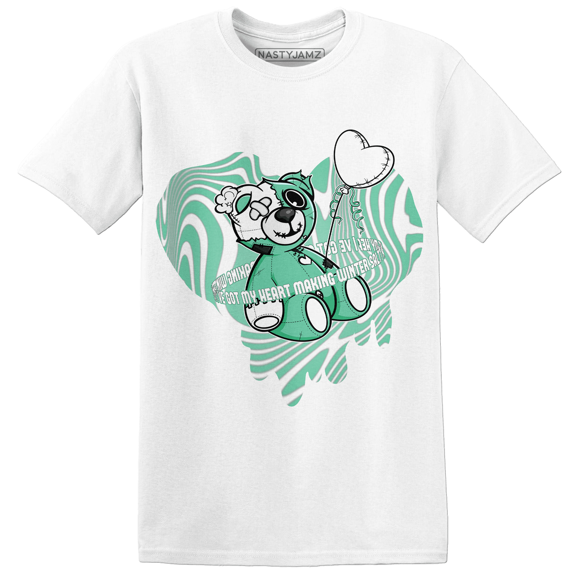 High OG Green Glow 1s T Shirt Match BER Winter - NastyJamz