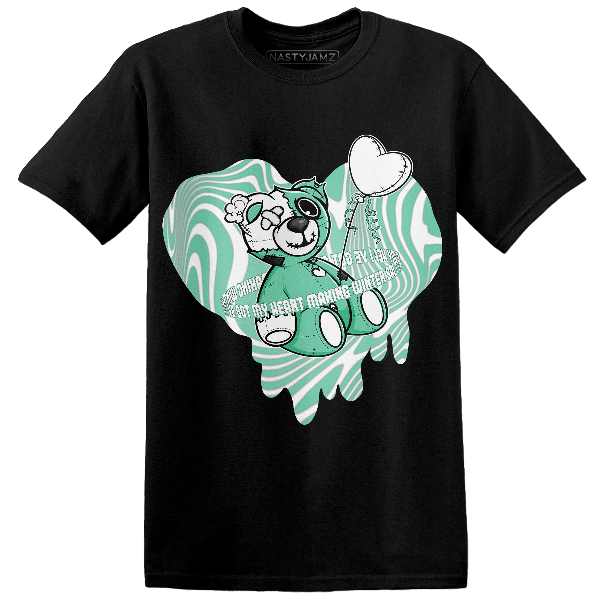 High OG Green Glow 1s T Shirt Match BER Winter - NastyJamz