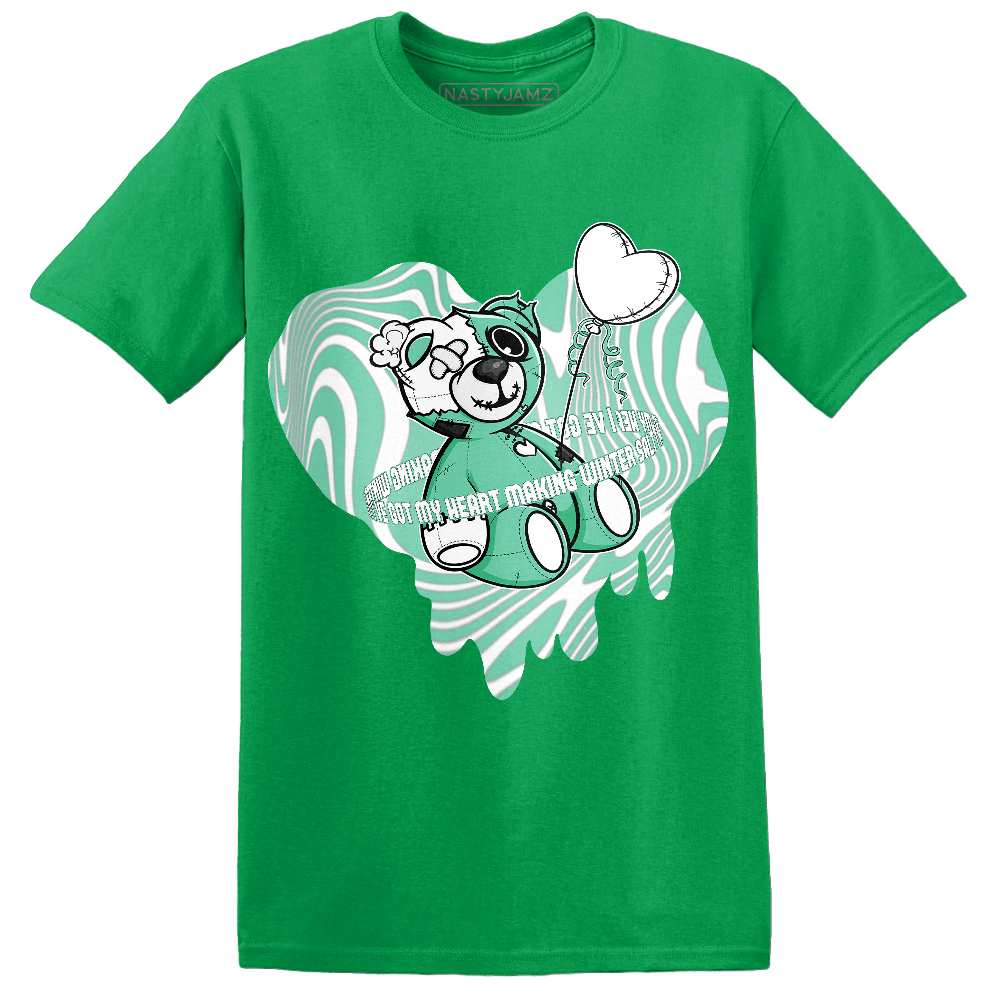 High OG Green Glow 1s T Shirt Match BER Winter - NastyJamz