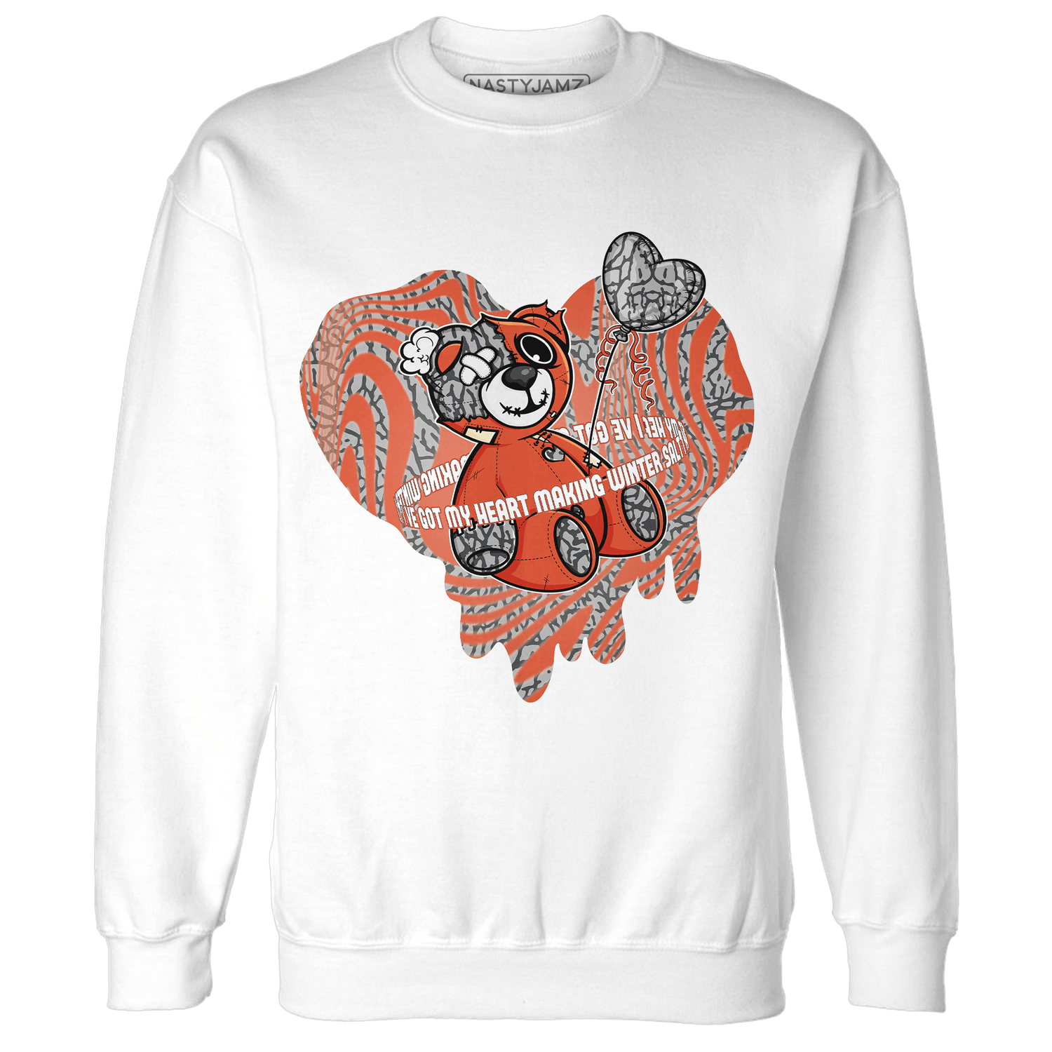Georgia Peach 3s Sweatshirt Match BER Winter - NastyJamz