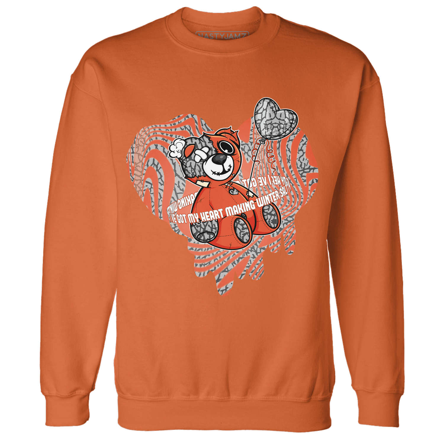 Georgia Peach 3s Sweatshirt Match BER Winter - NastyJamz
