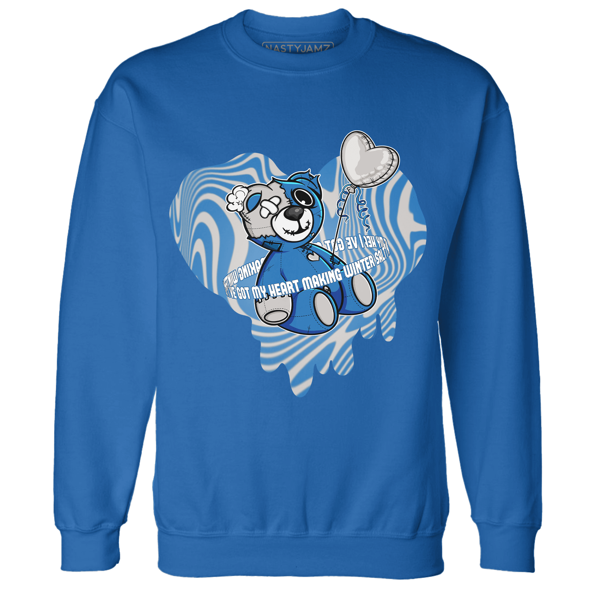 Industrial Blue 4s Sweatshirt Match BER Winter - NastyJamz
