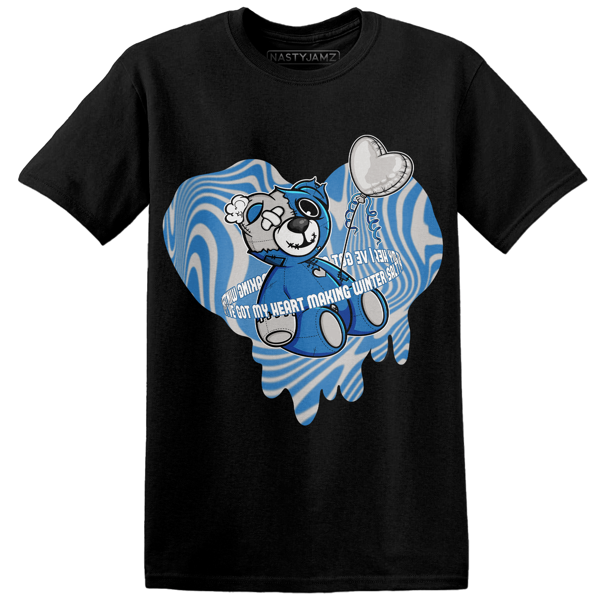 Industrial Blue 4s T Shirt Match BER Winter - NastyJamz