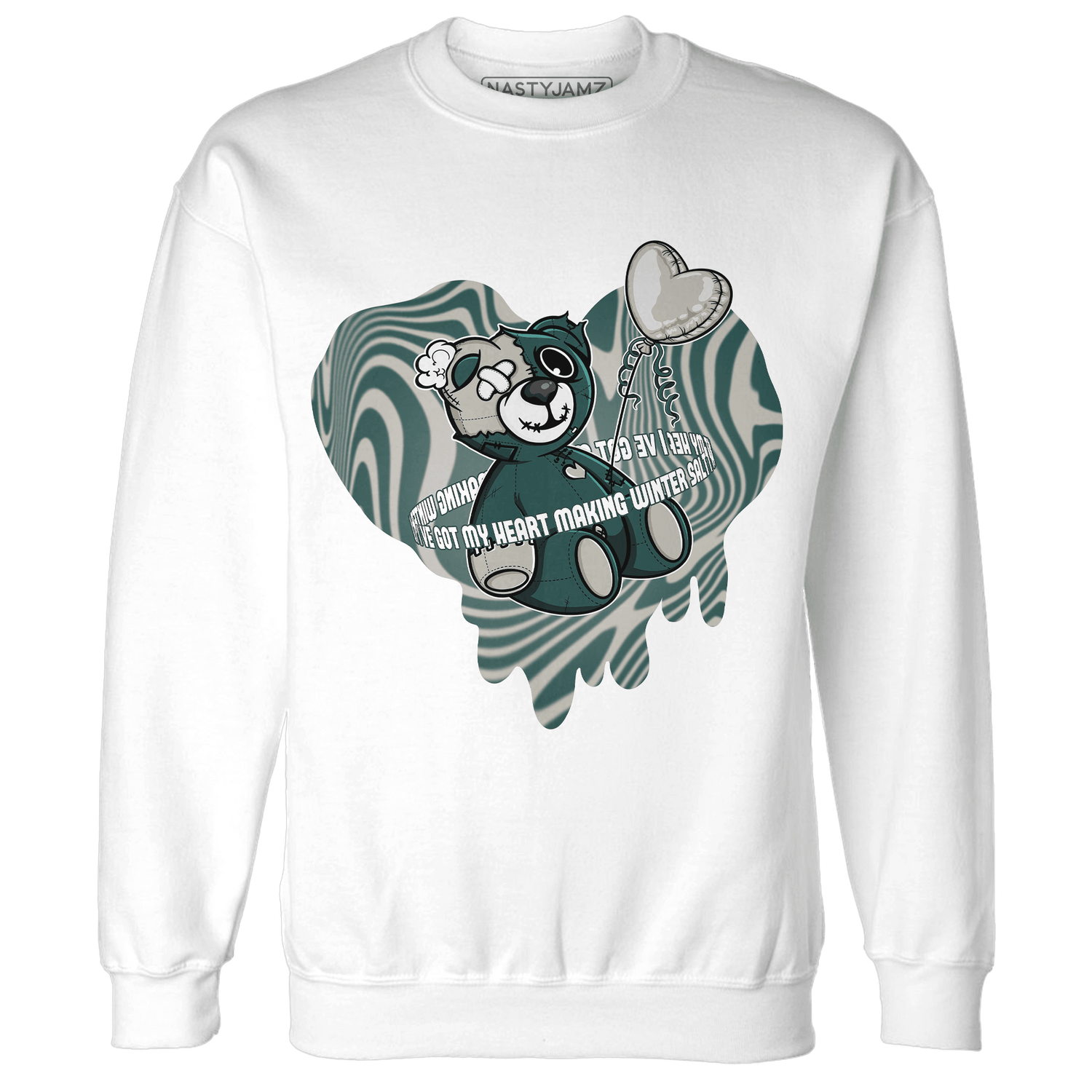 Oxidized Green 4s Sweatshirt Match BER Winter - NastyJamz