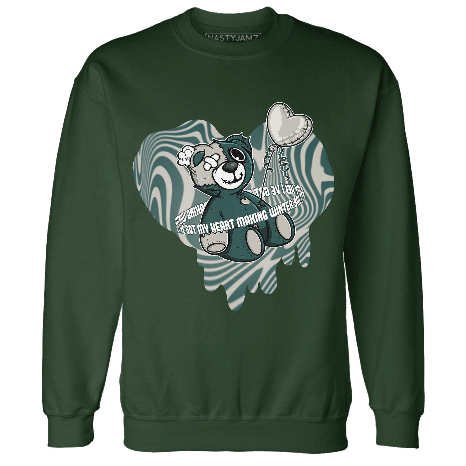 Oxidized Green 4s Sweatshirt Match BER Winter - NastyJamz