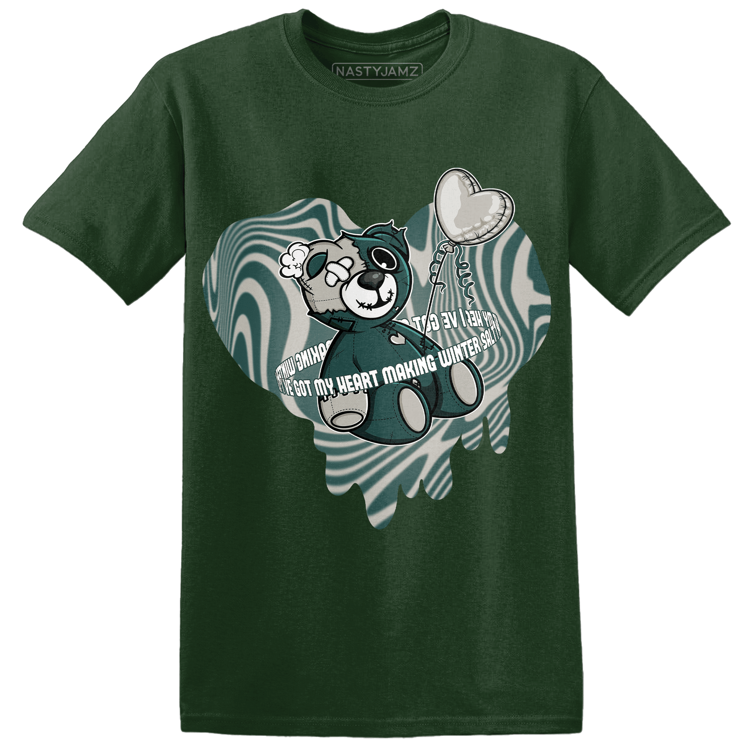 Oxidized Green 4s T Shirt Match BER Winter - NastyJamz