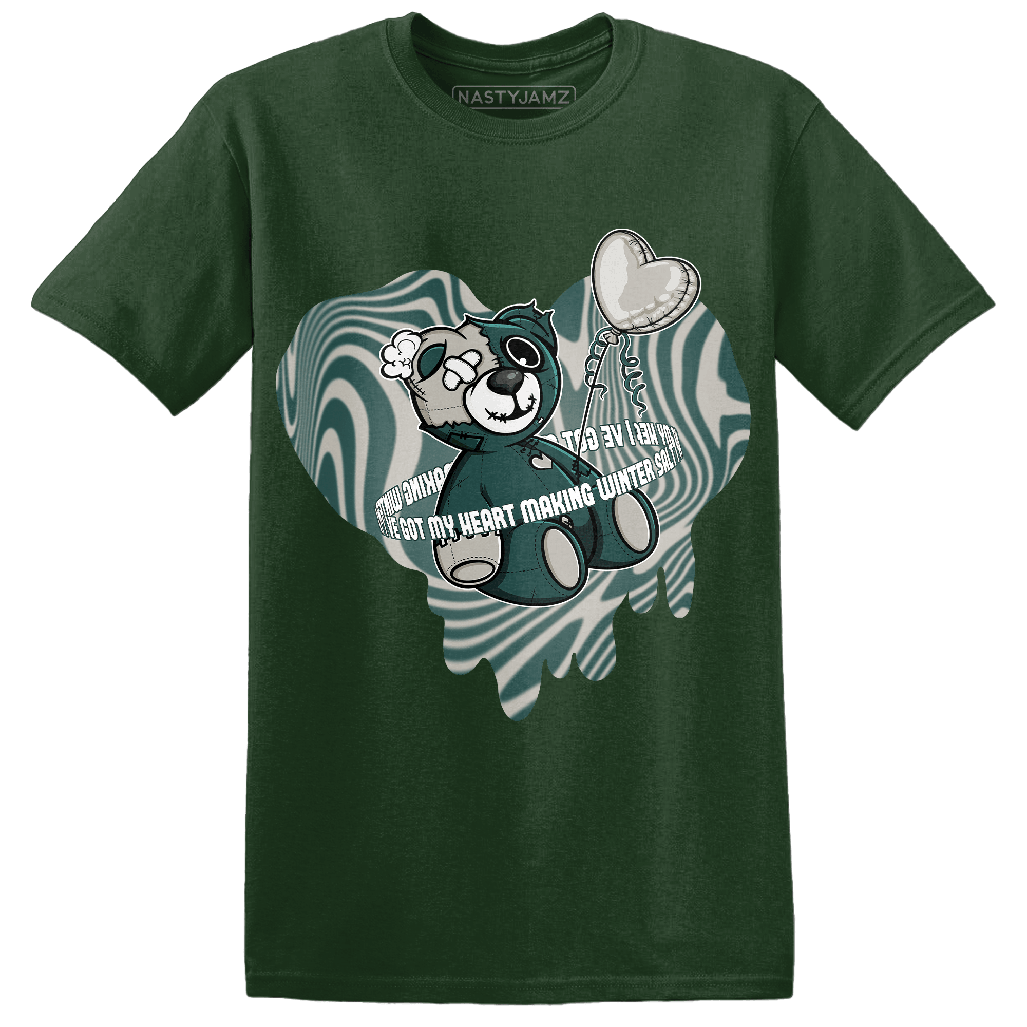 Oxidized Green 4s T Shirt Match BER Winter - NastyJamz