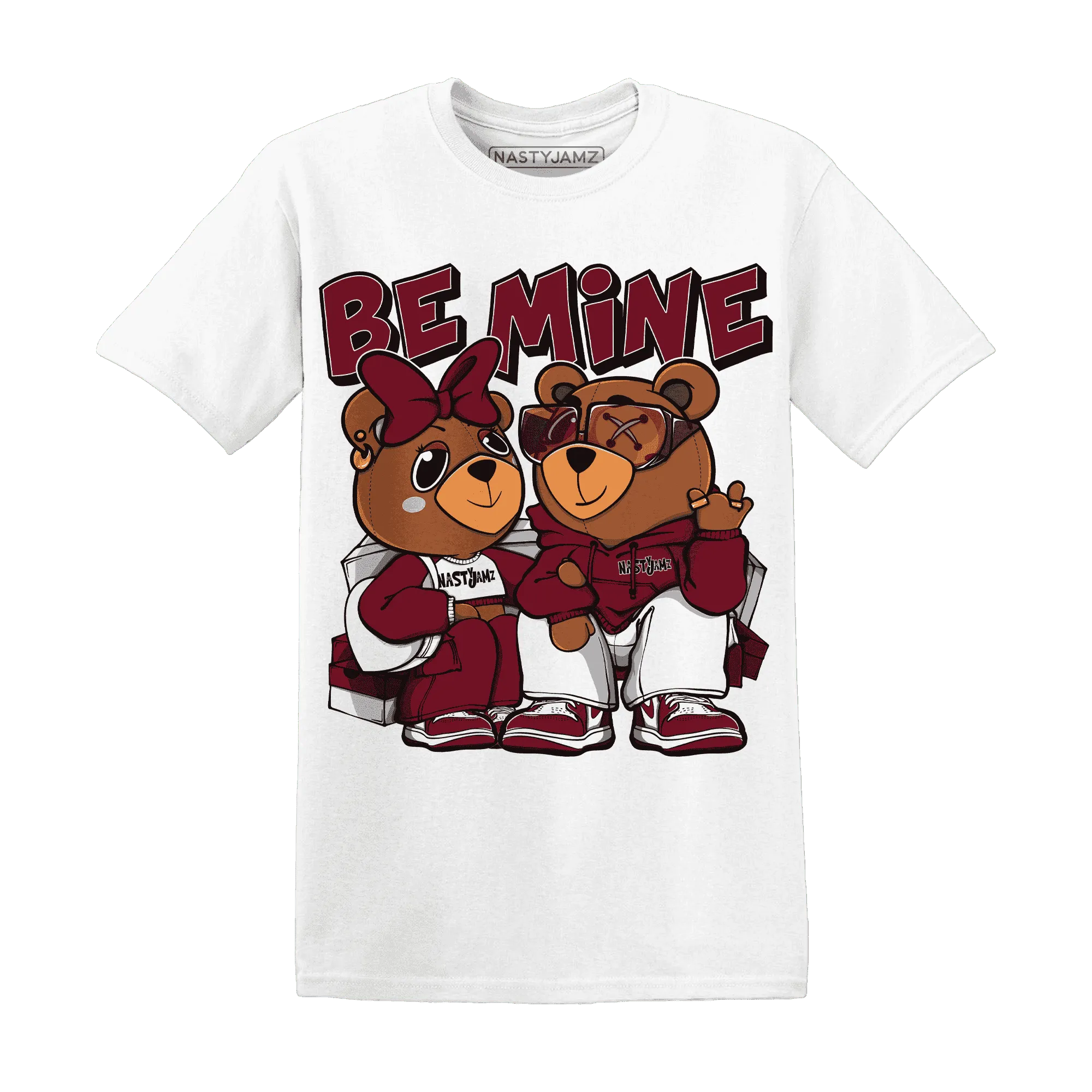 High-White-Team-Red-1s-T-Shirt-Match-Be-Mine-BER