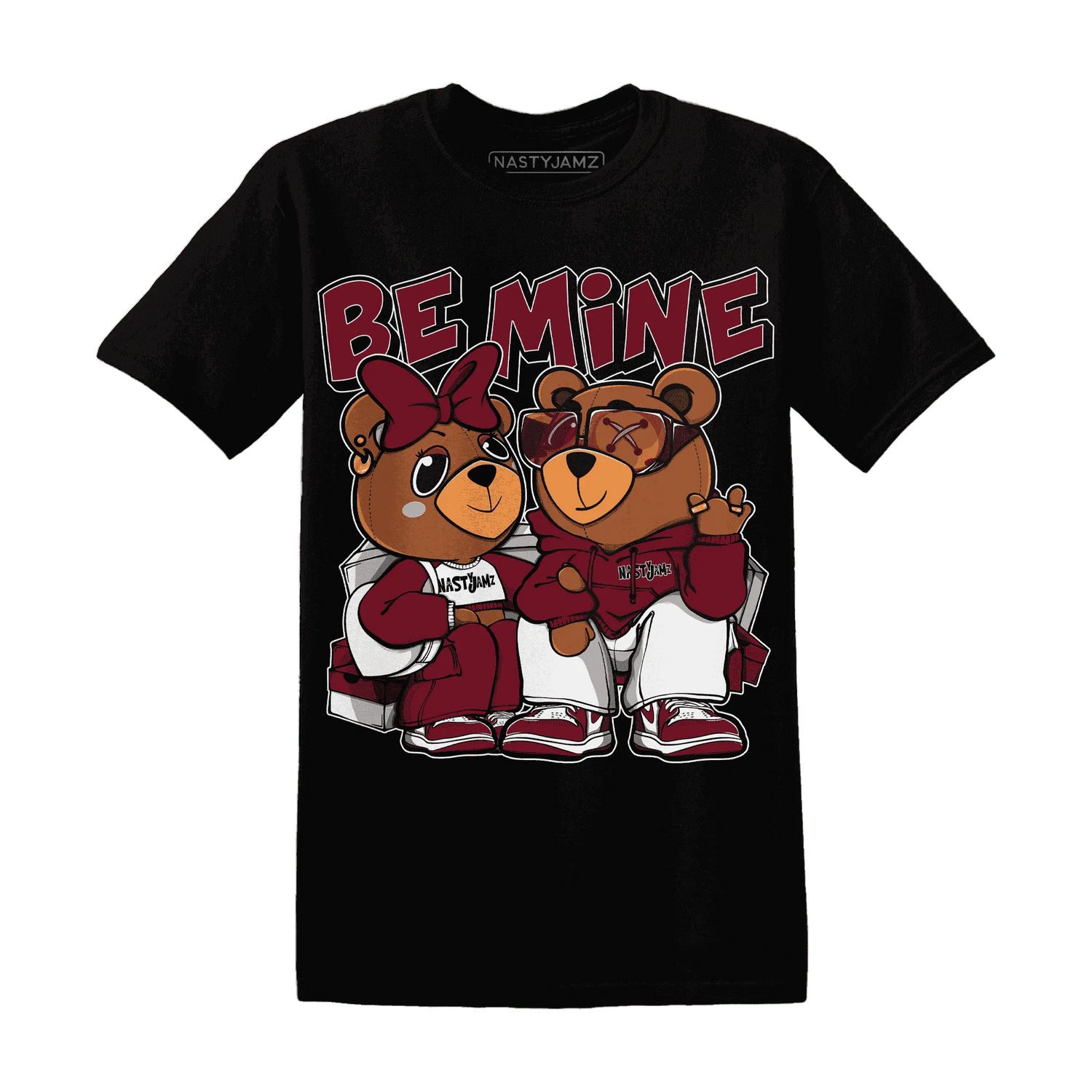 High-White-Team-Red-1s-T-Shirt-Match-Be-Mine-BER