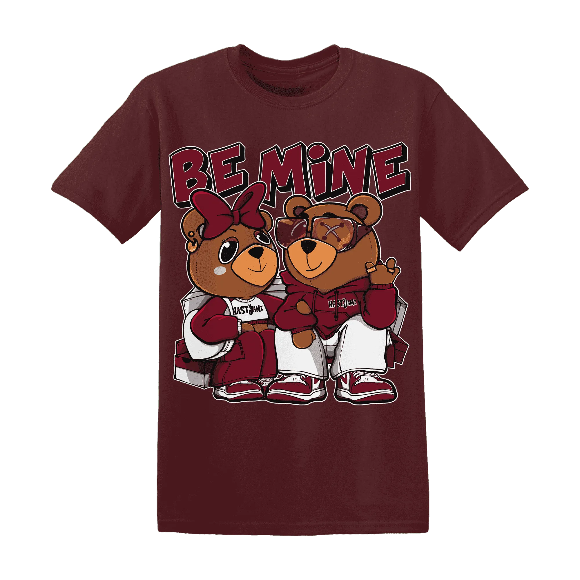 High-White-Team-Red-1s-T-Shirt-Match-Be-Mine-BER