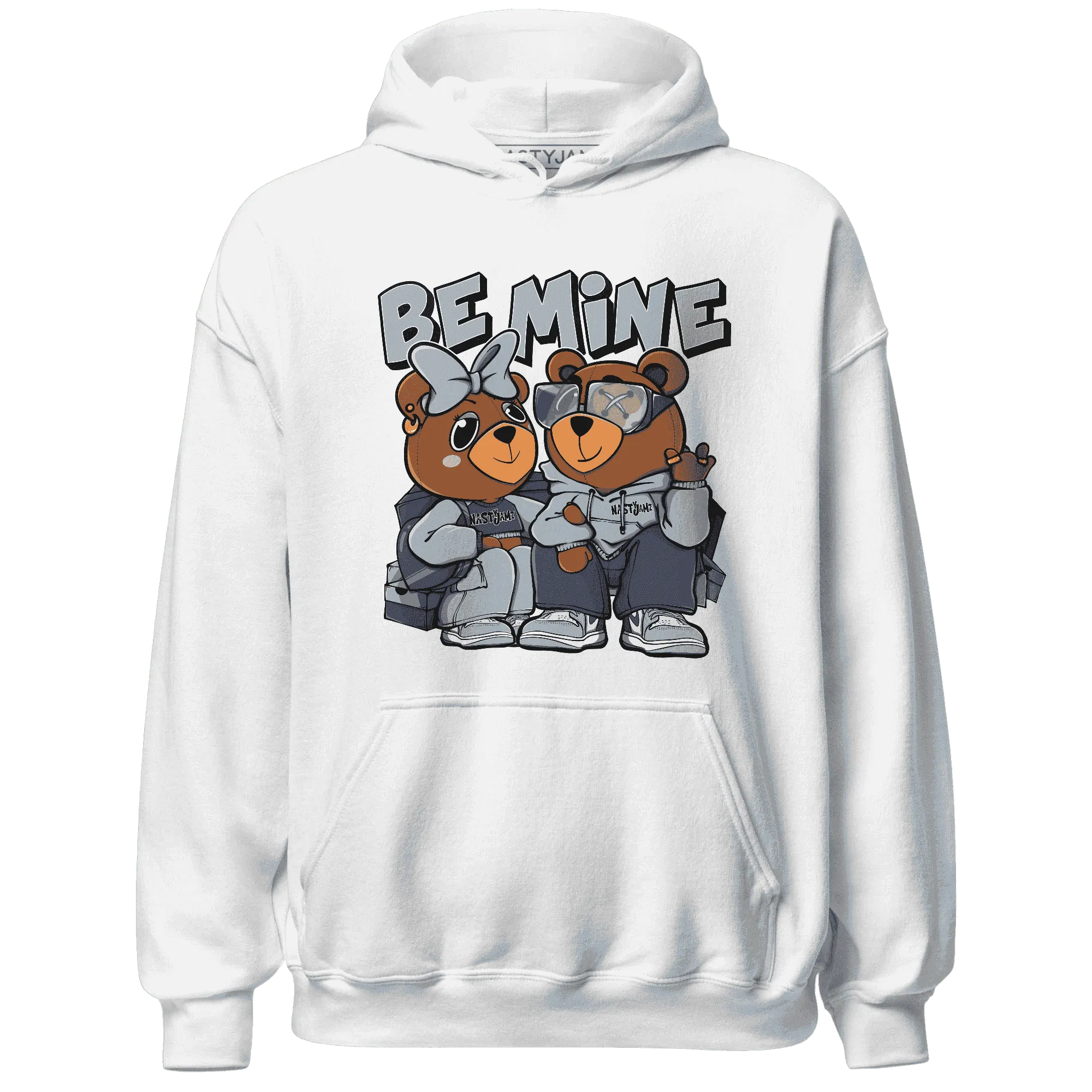 Mid-Diffused-Blue-Grey-1s-Hoodie-Match-Be-Mine-BER