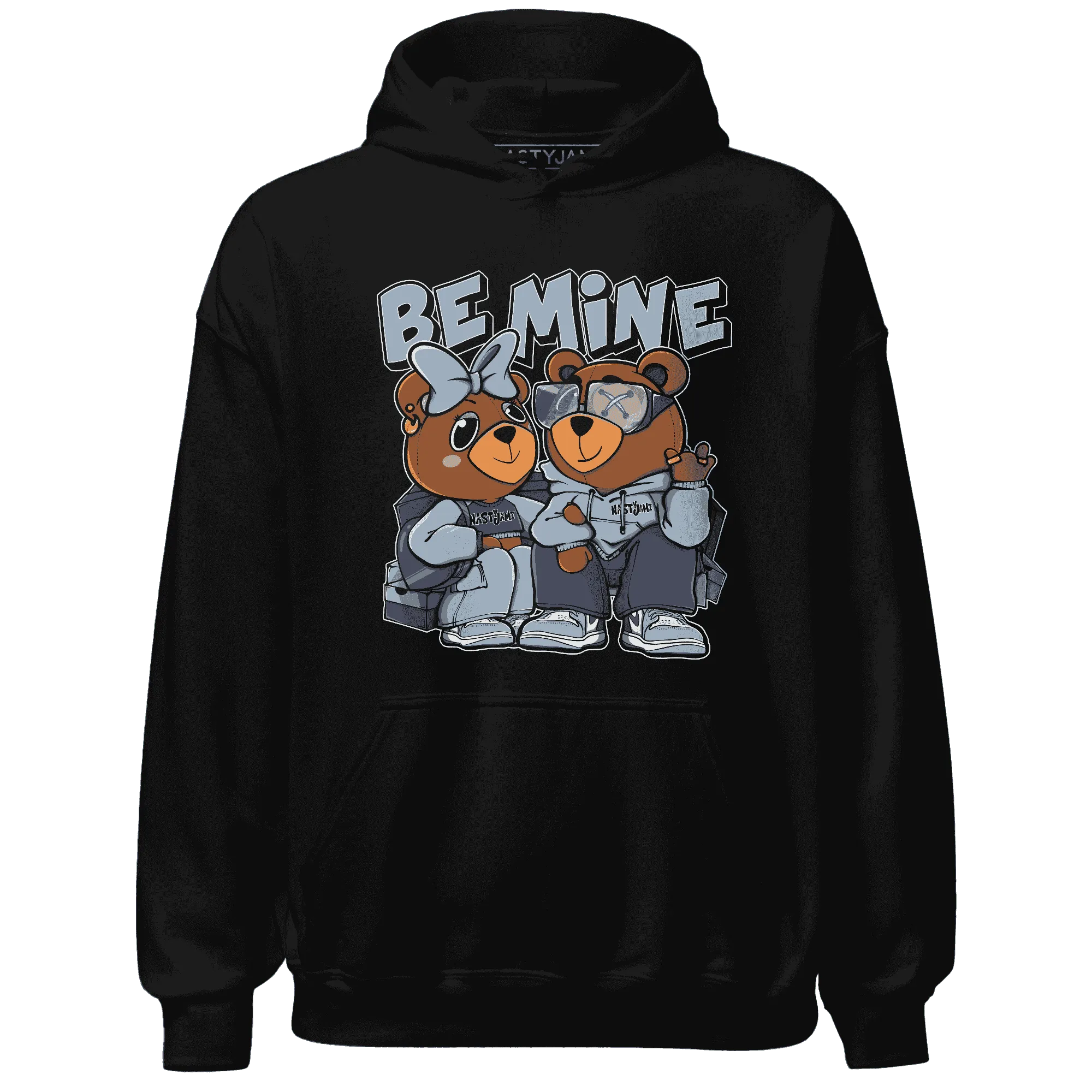 Mid-Diffused-Blue-Grey-1s-Hoodie-Match-Be-Mine-BER