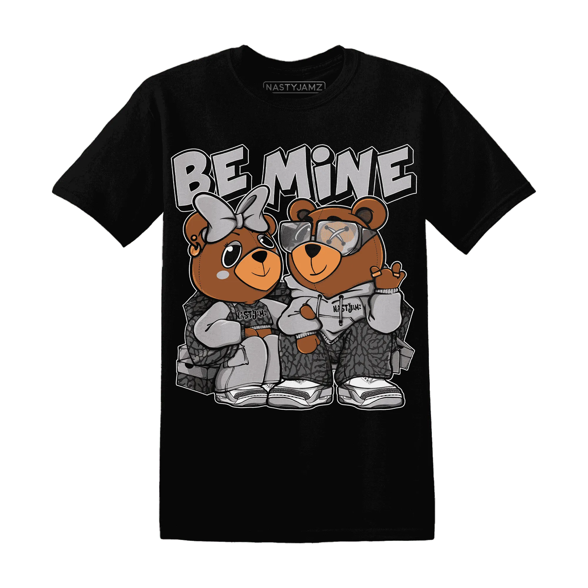 Cement-Grey-3s-T-Shirt-Match-Be-Mine-BER