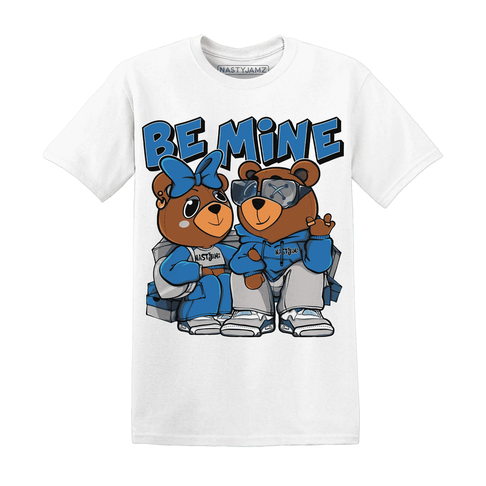 Industrial-Blue-4s-T-Shirt-Match-Be-Mine-BER