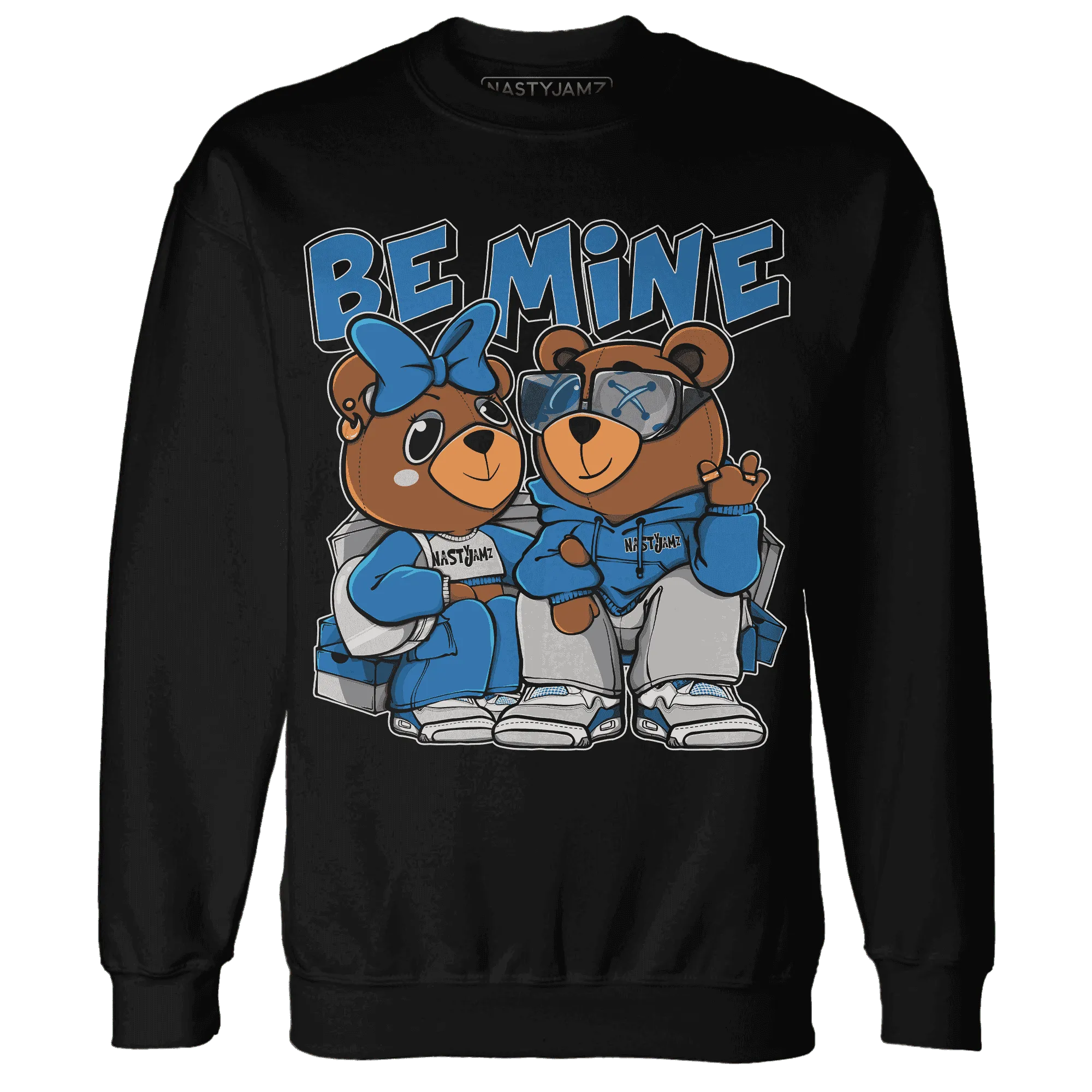 Industrial-Blue-4s-Sweatshirt-Match-Be-Mine-BER