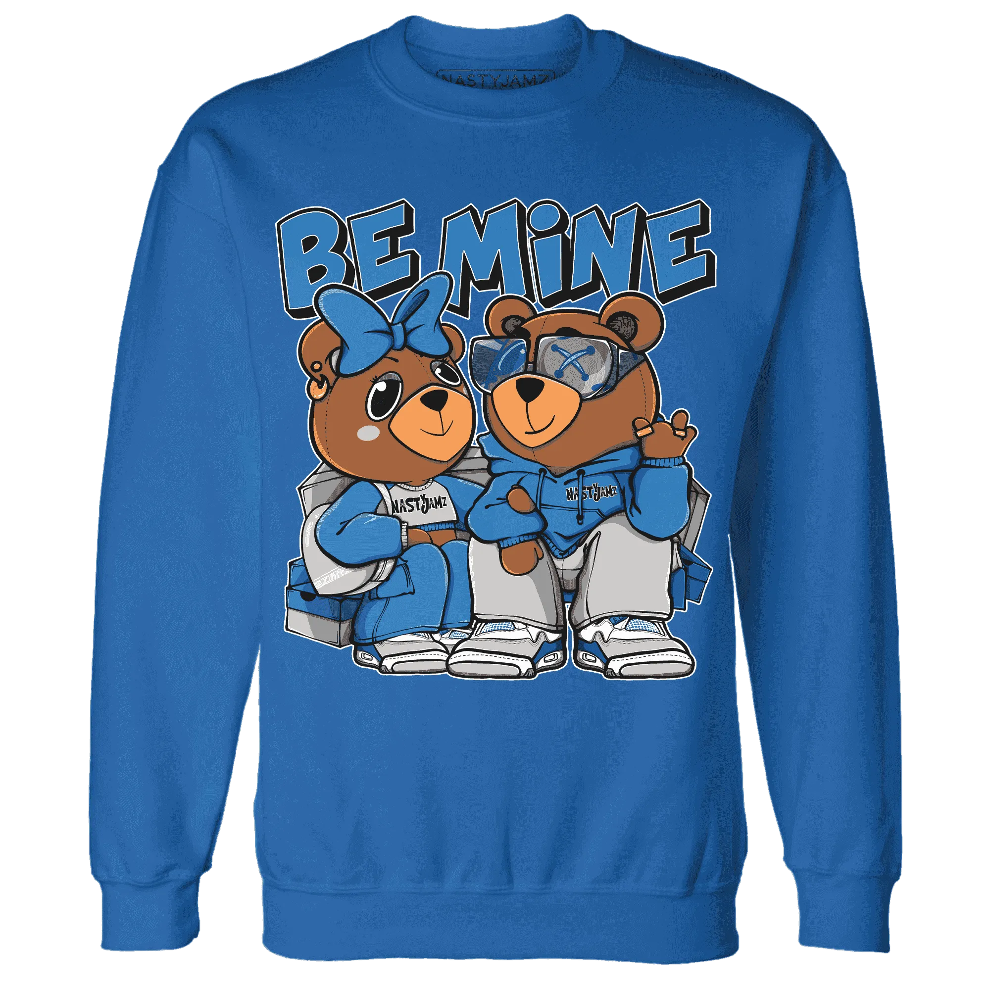 Industrial-Blue-4s-Sweatshirt-Match-Be-Mine-BER