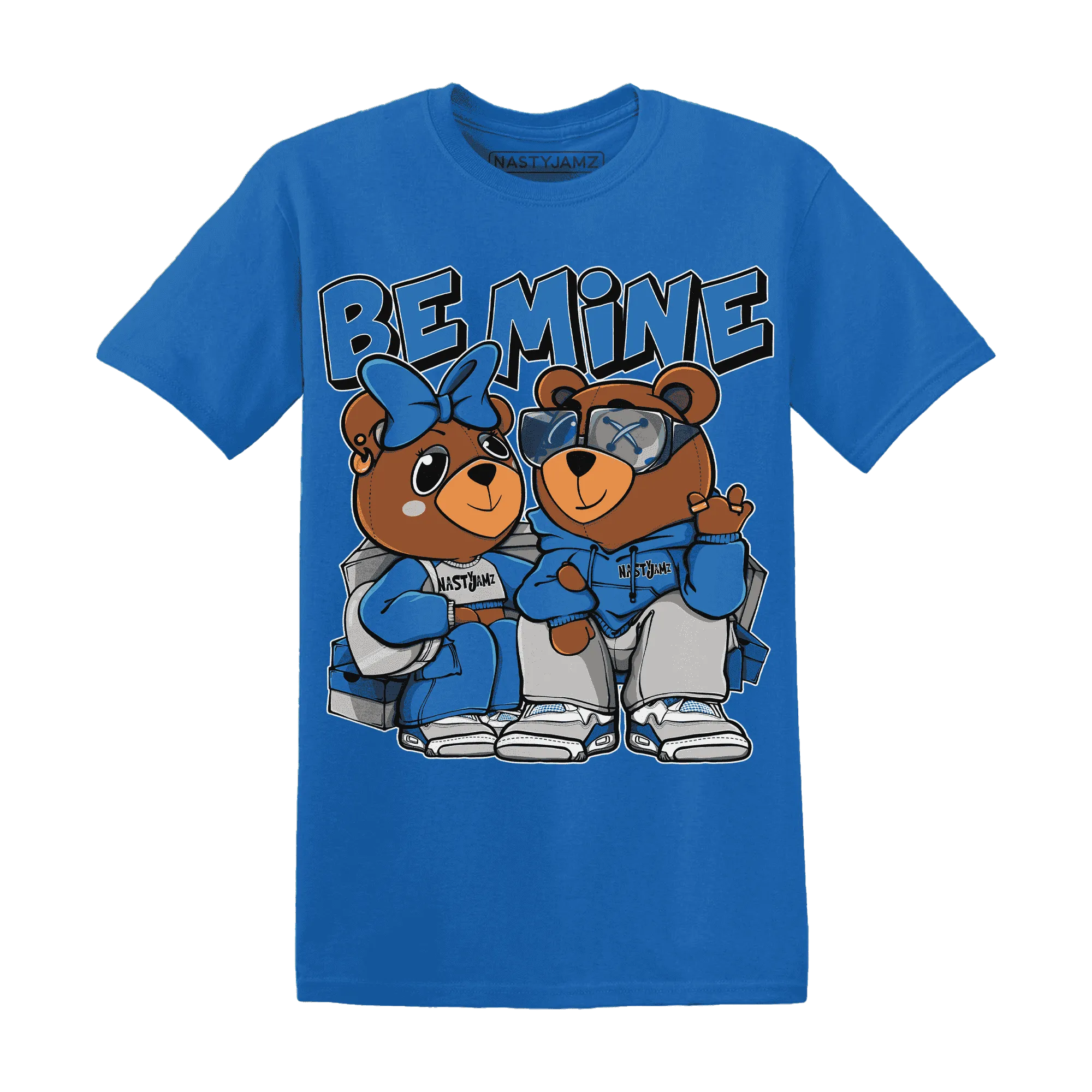 Industrial-Blue-4s-T-Shirt-Match-Be-Mine-BER